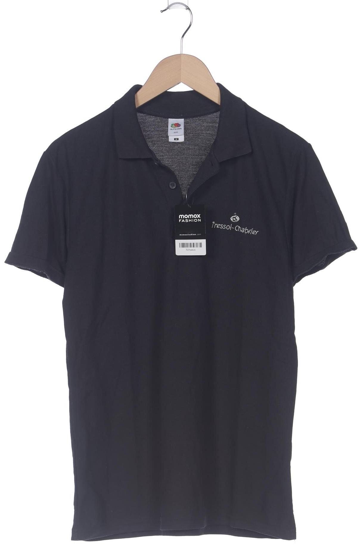 Fruit of the Loom Herren Poloshirt, schwarz, Gr. 48
