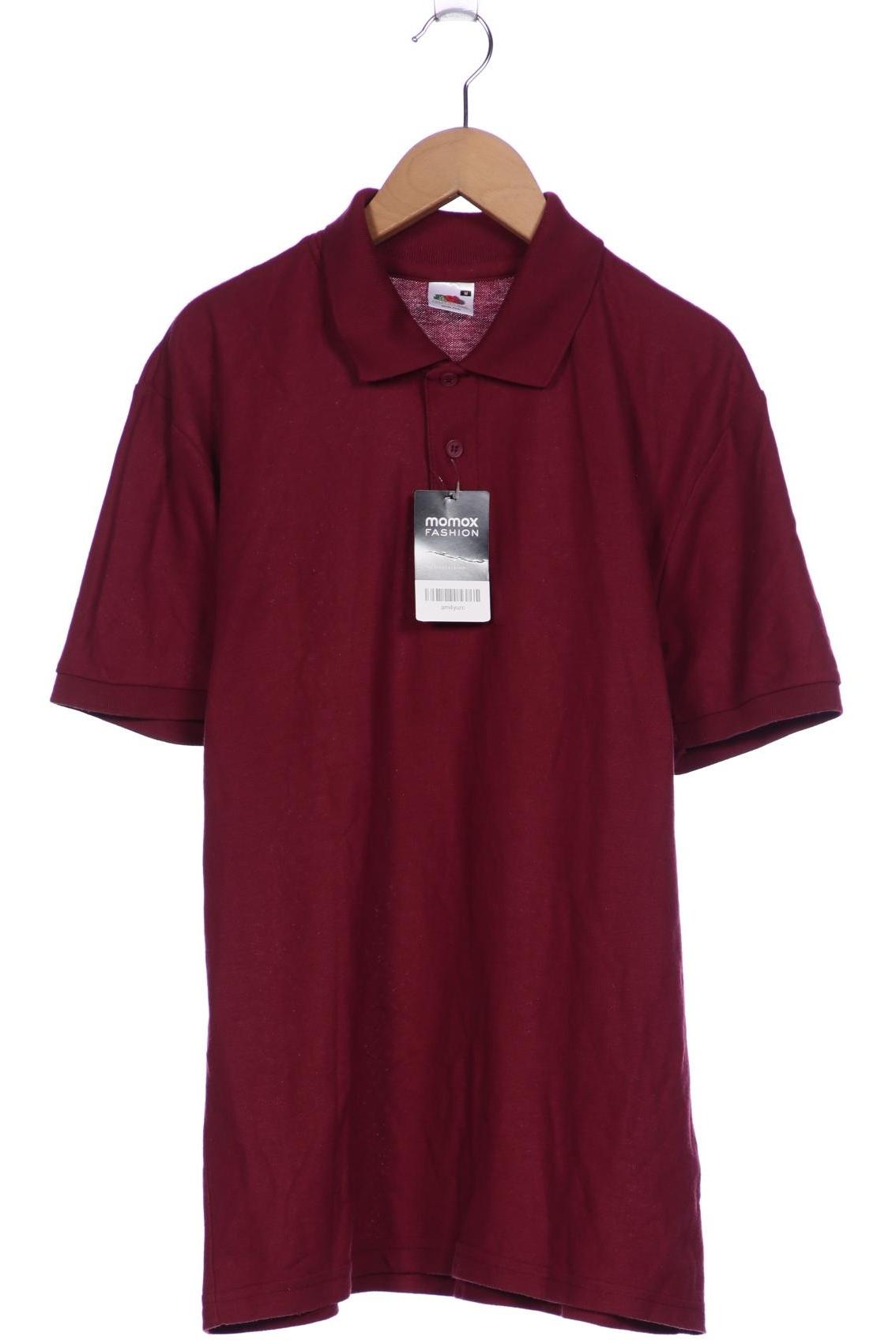 Fruit of the Loom Herren Poloshirt, bordeaux, Gr. 48