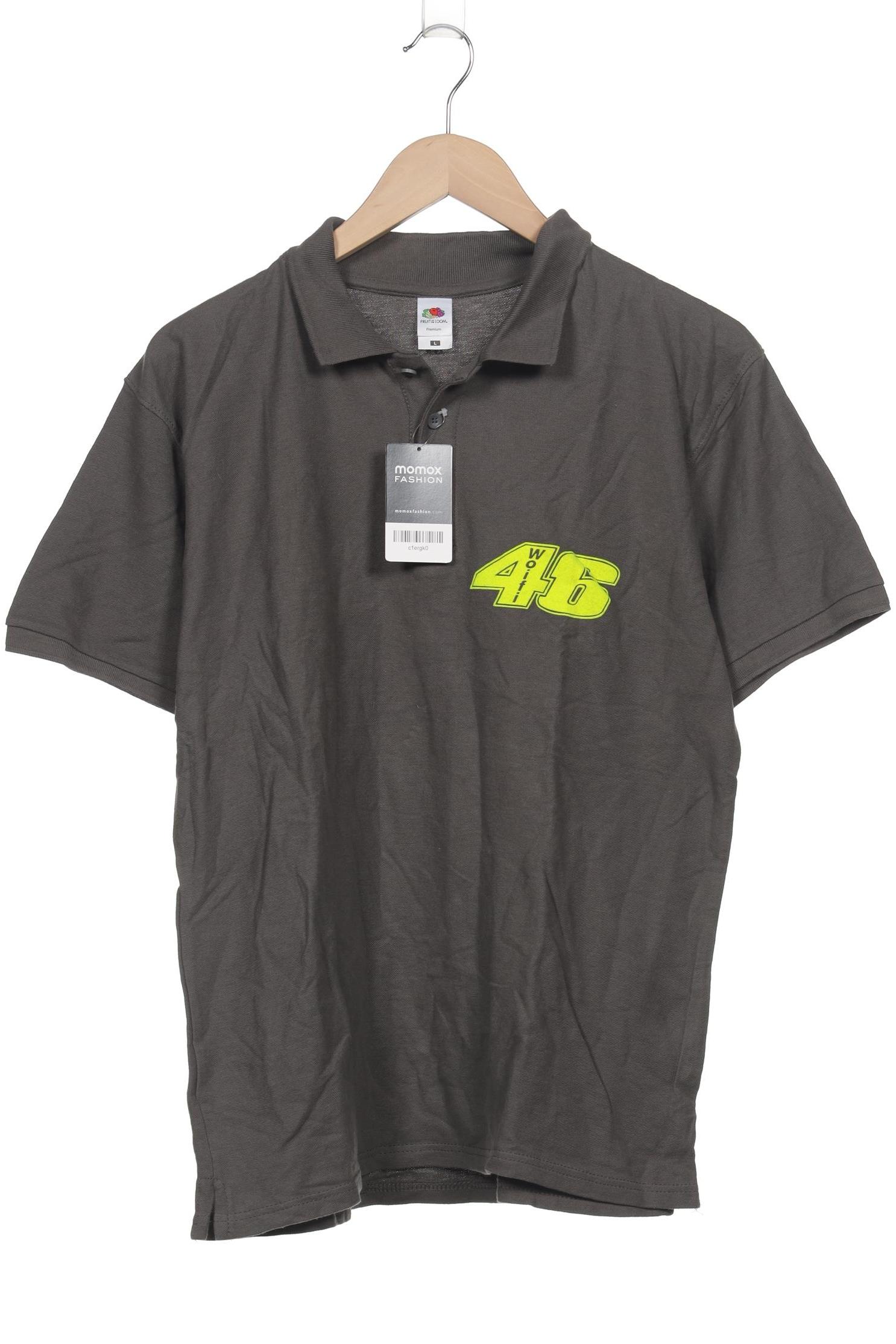 Fruit of the Loom Herren Poloshirt, grau, Gr. 52