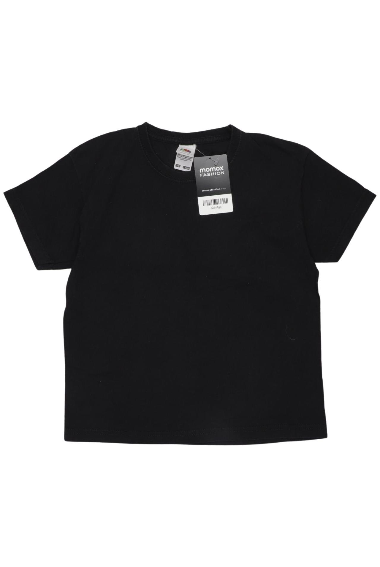 Fruit of the Loom Jungen T-Shirt, schwarz, Gr. 116