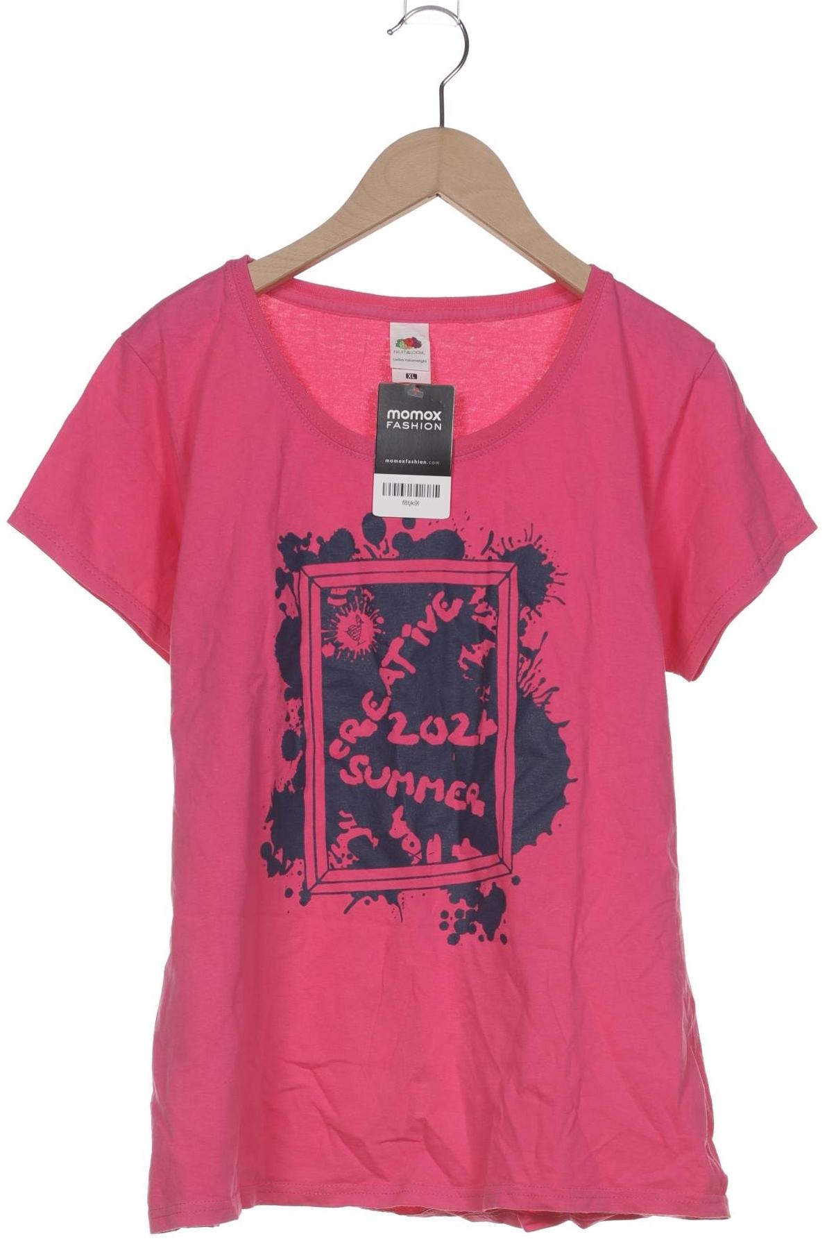 Fruit of the Loom Damen T-Shirt, pink, Gr. 44