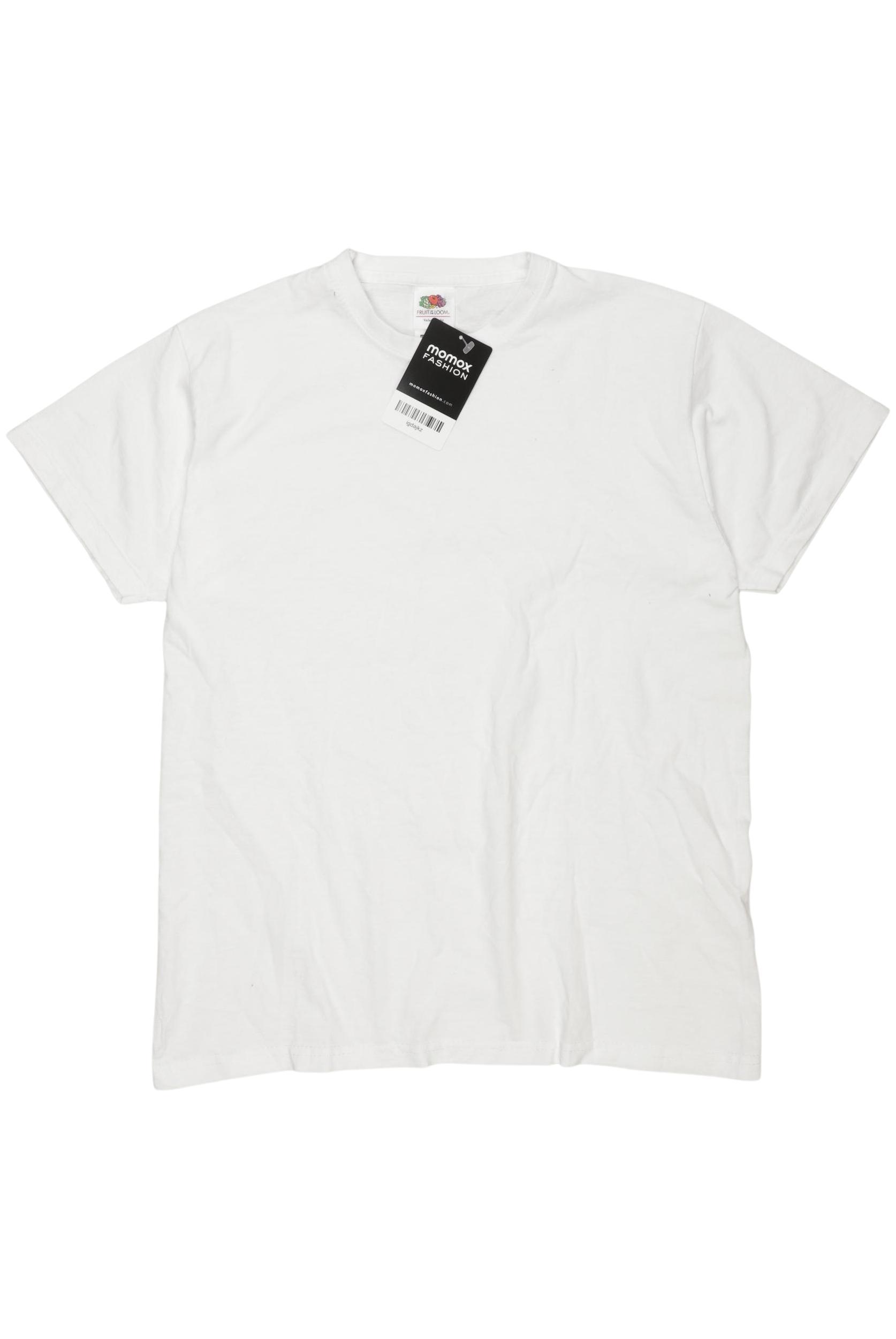 Fruit of the Loom Jungen T-Shirt, weiß, Gr. 152