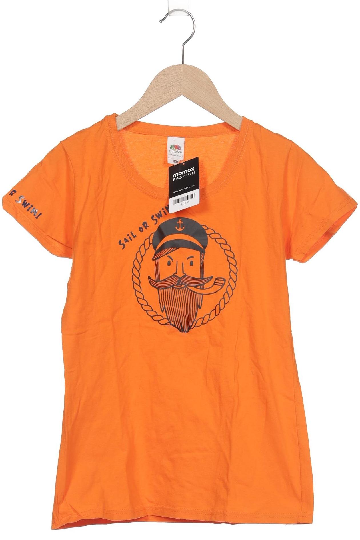 Fruit of the Loom Damen T-Shirt, orange, Gr. 36