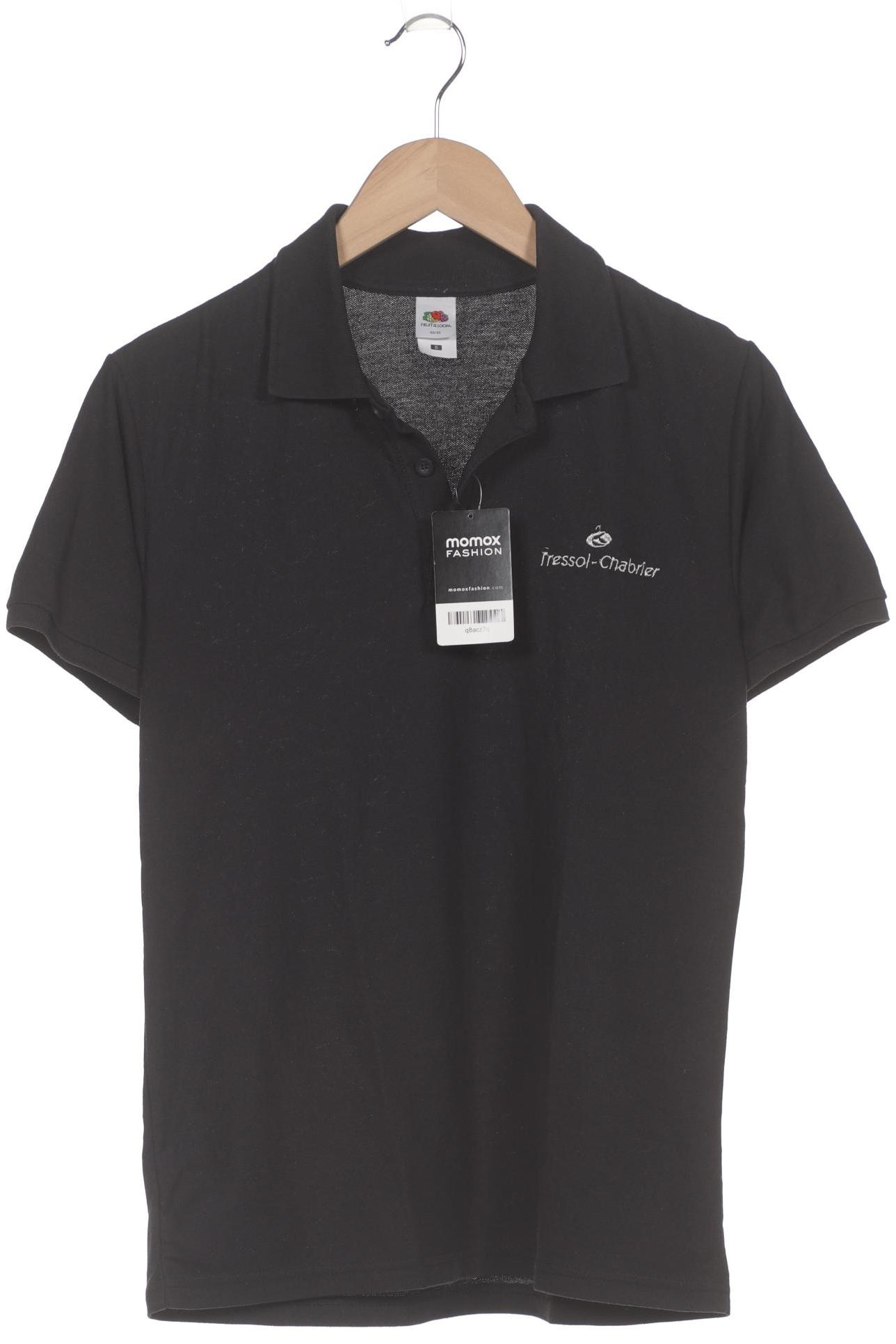 Fruit of the Loom Herren Poloshirt, schwarz, Gr. 46