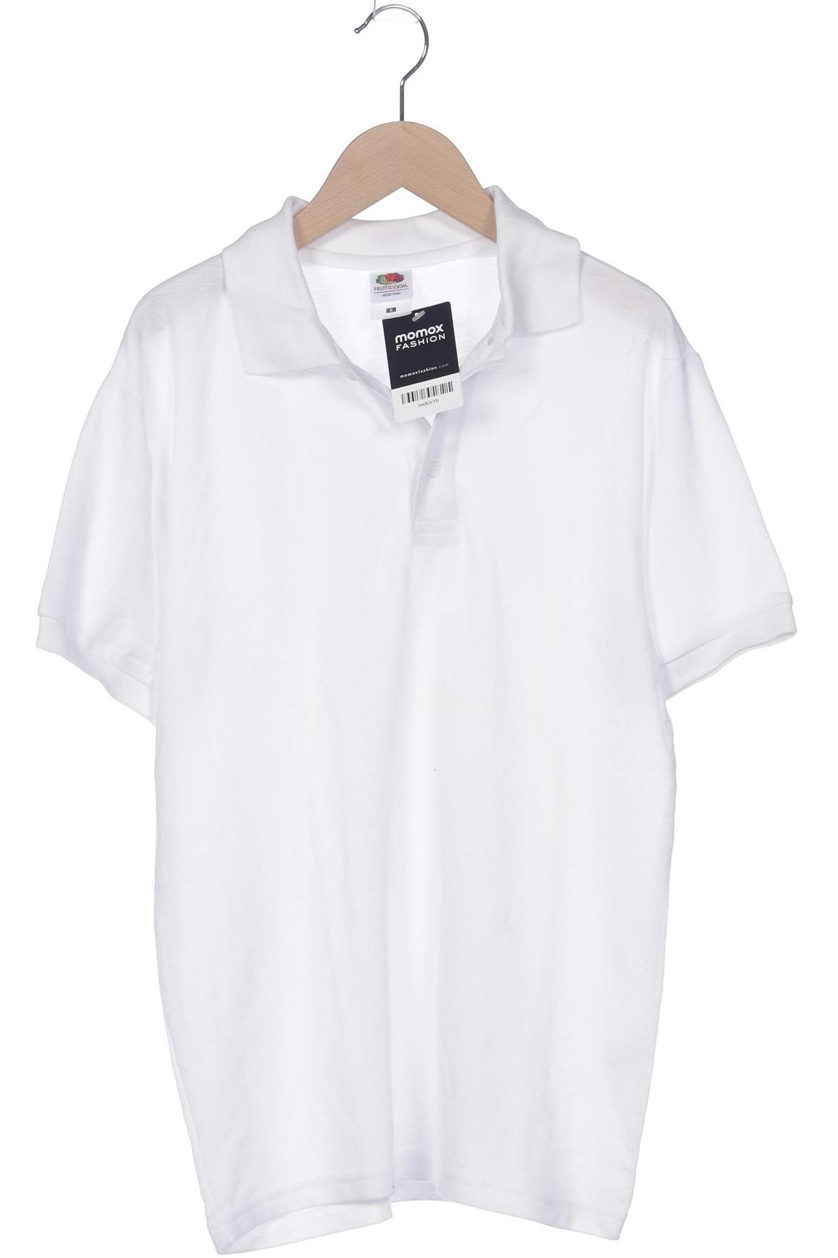 Fruit of the Loom Herren Poloshirt, weiß, Gr. 46