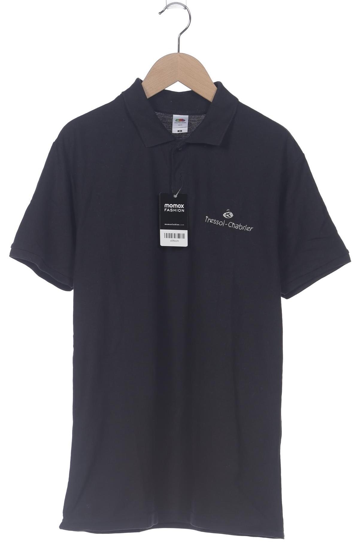 Fruit of the Loom Herren Poloshirt, schwarz, Gr. 48