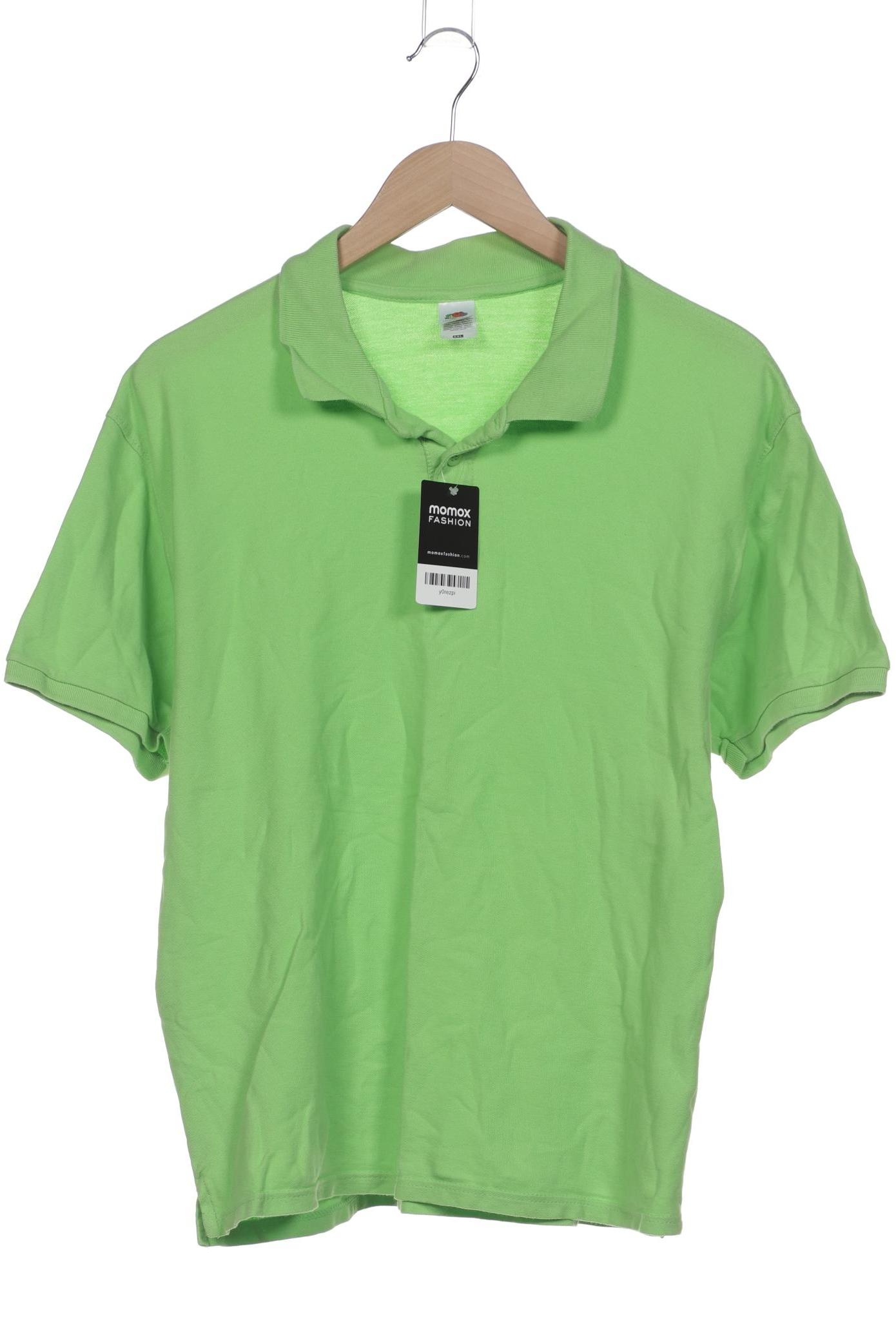 Fruit of the Loom Herren Poloshirt, grün, Gr. 56