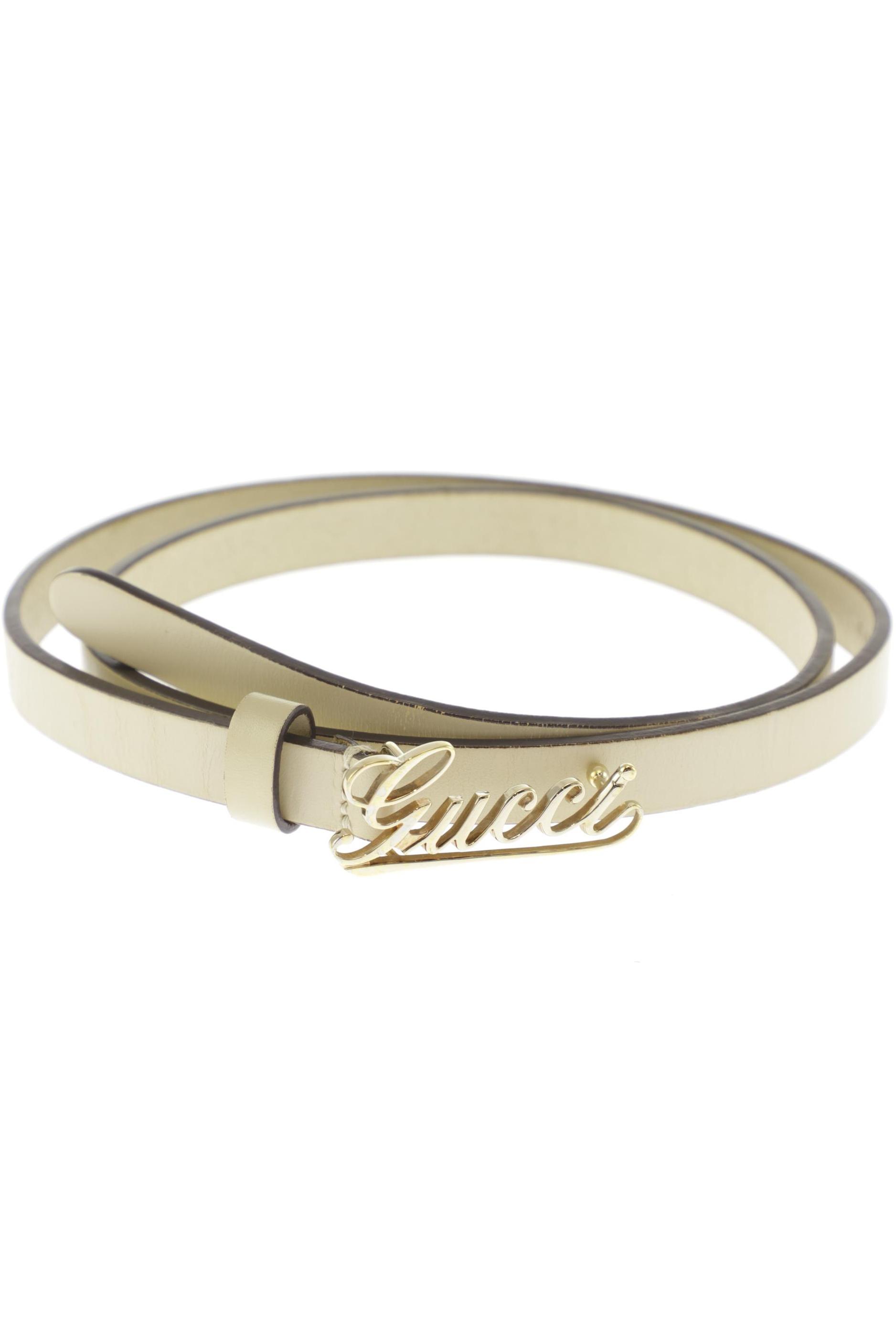 Gucci Damen Gürtel, cremeweiß, Gr. 85