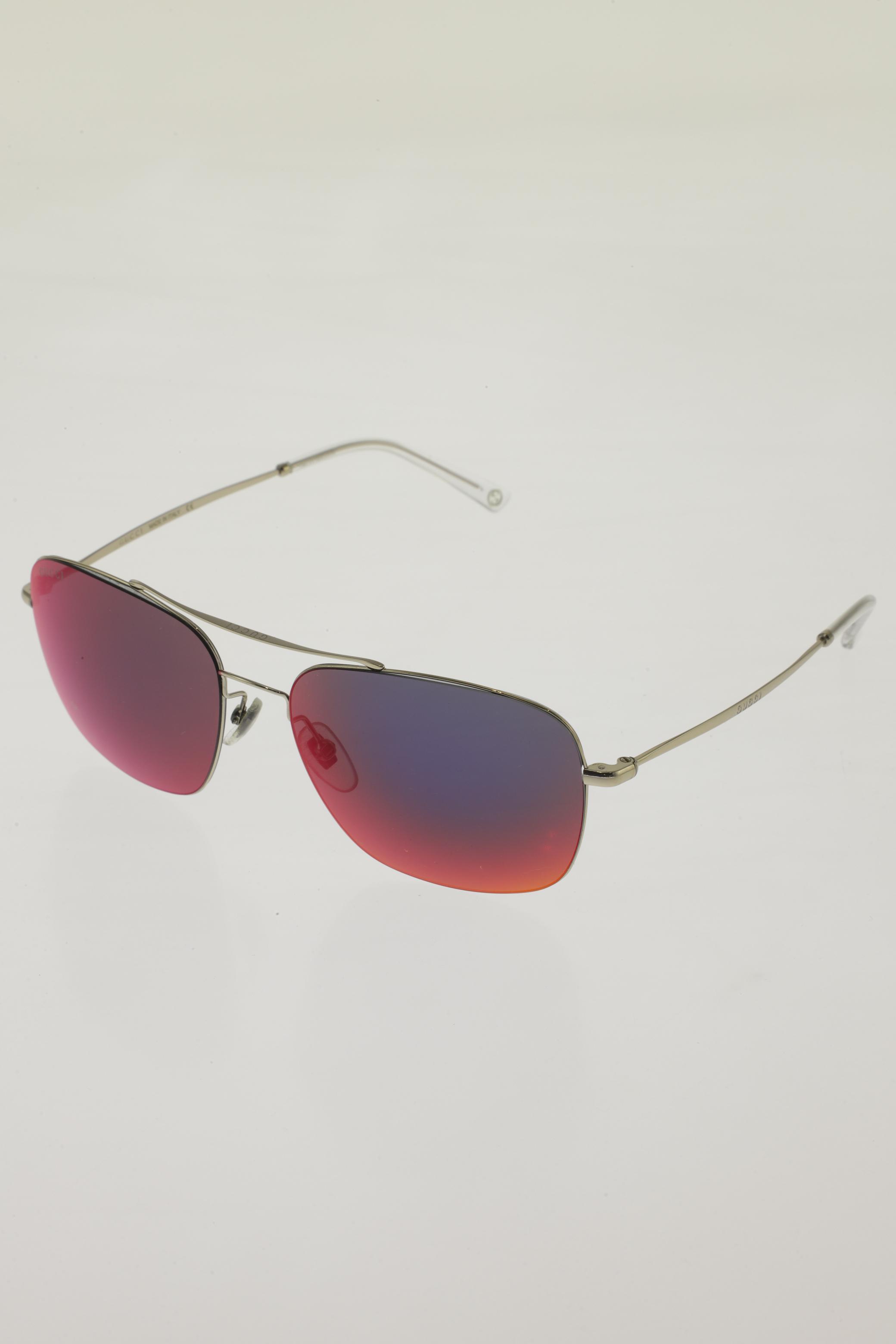 Gucci Damen Sonnenbrille, silber, Gr.