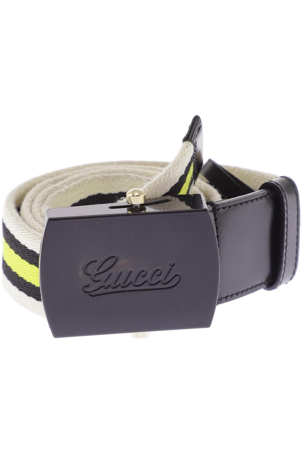 Gucci Herren Gürtel, cremeweiß, Gr. 80
