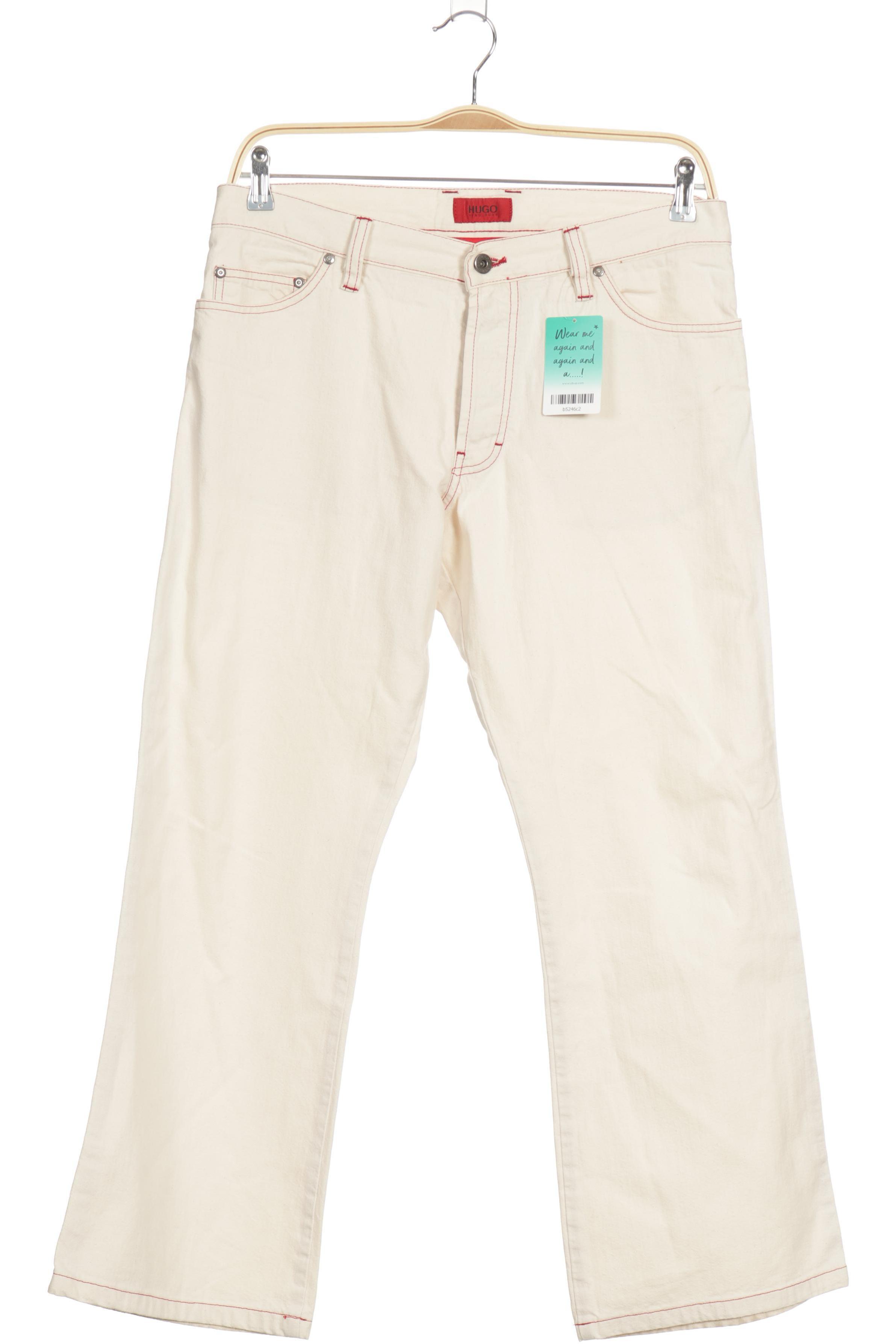 Hugo by Hugo Boss Herren Jeans, weiß, Gr. 34