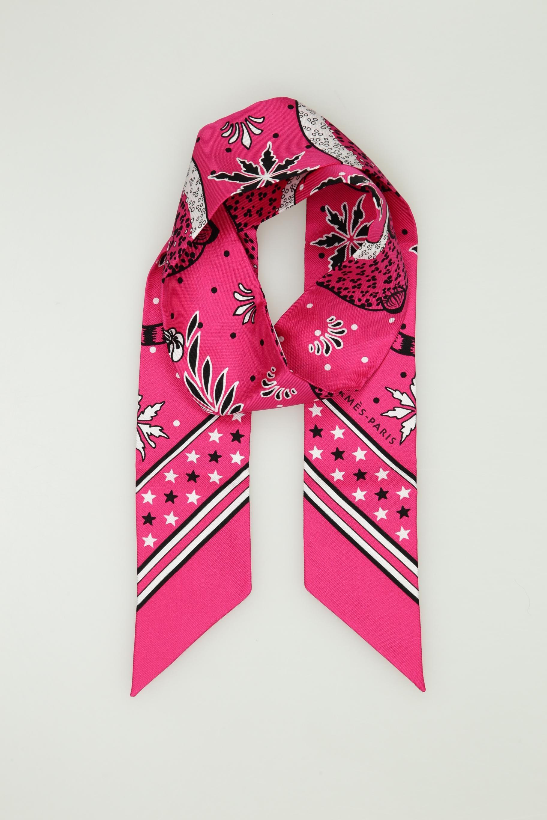 Hermes Damen Schal, pink, Gr.