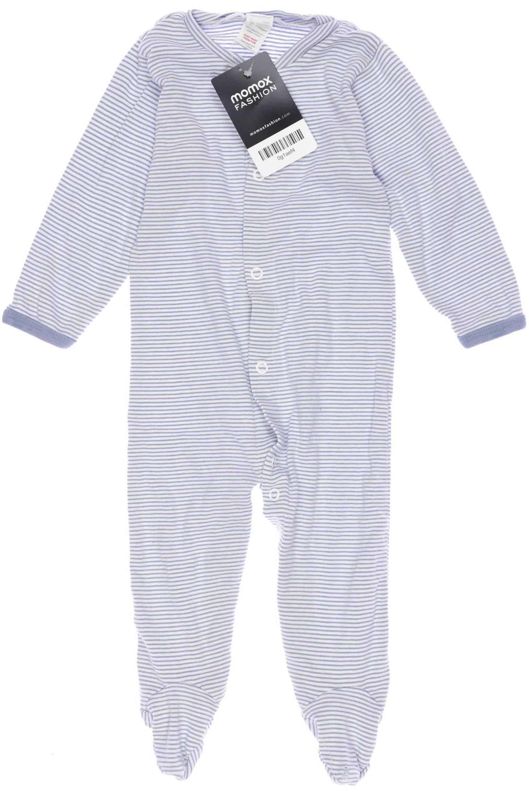 hessnatur Herren Strampler, blau, Gr. 74