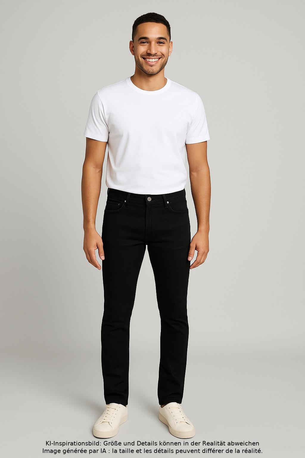 HTC Hollywood Trading Company Herren Jeans, schwarz, Gr. 32