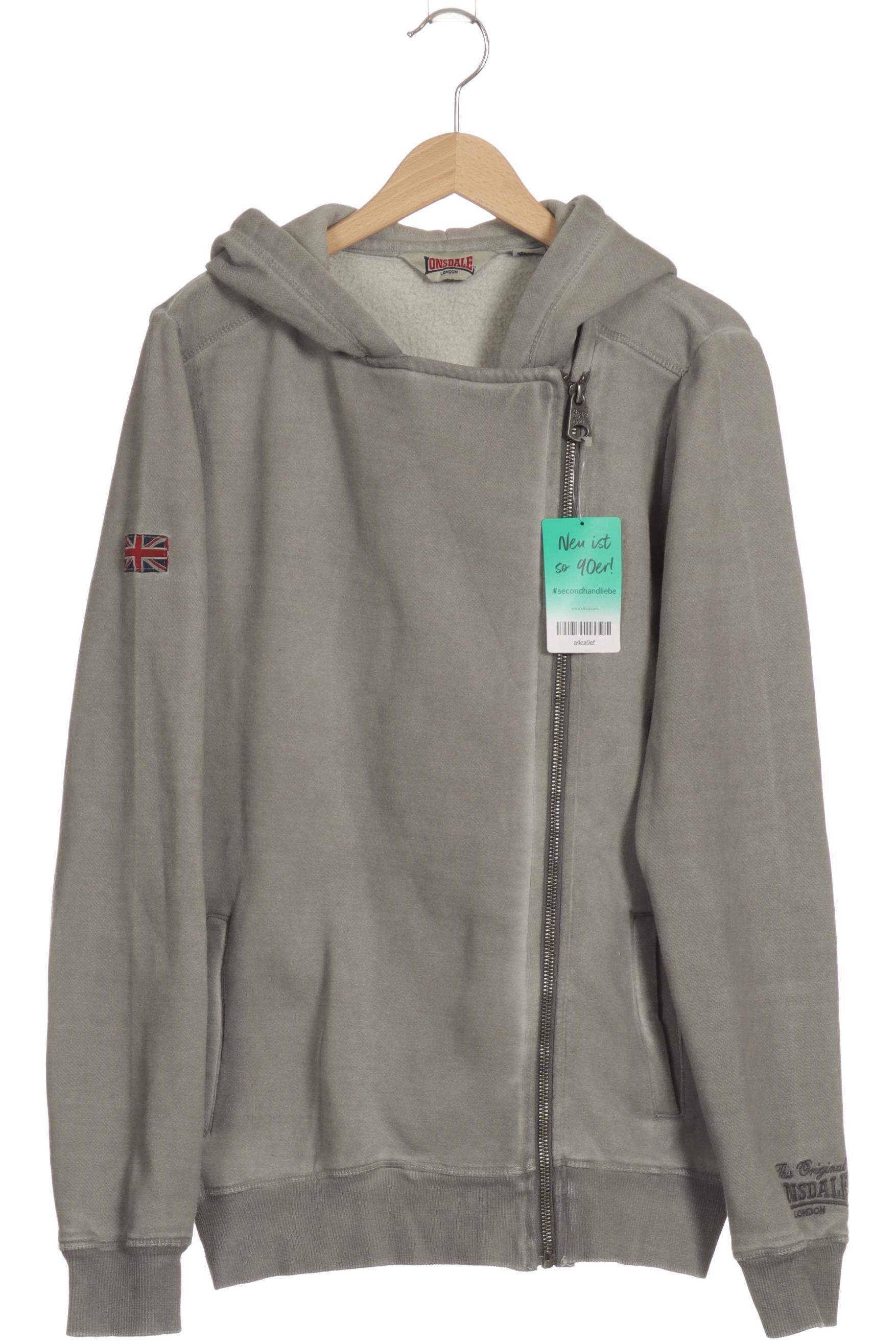 Lonsdale London Damen Kapuzenpullover, grau, Gr.