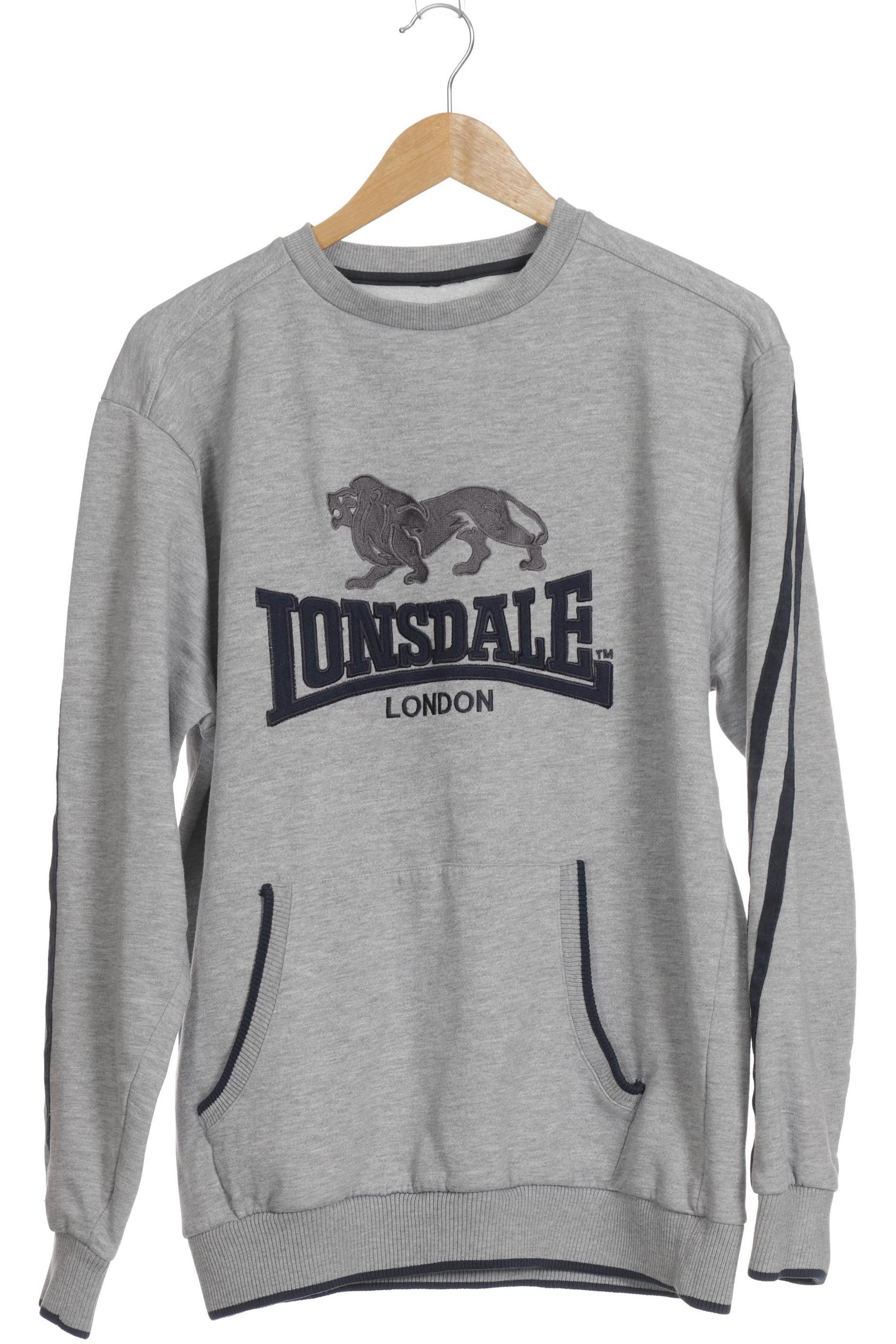 Lonsdale London Herren Sweatshirt, grau, Gr.
