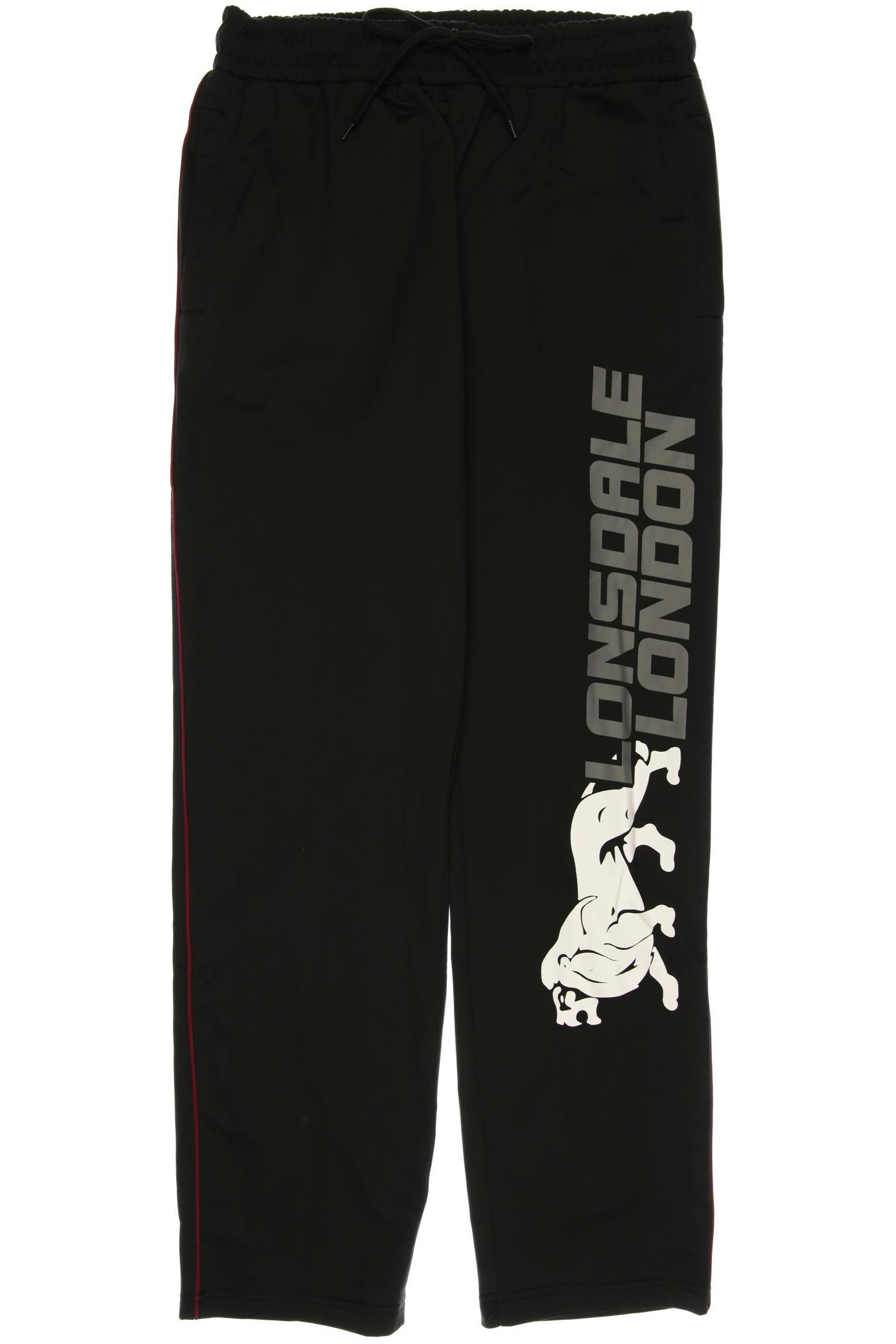 Lonsdale London Herren Stoffhose, schwarz, Gr. 0