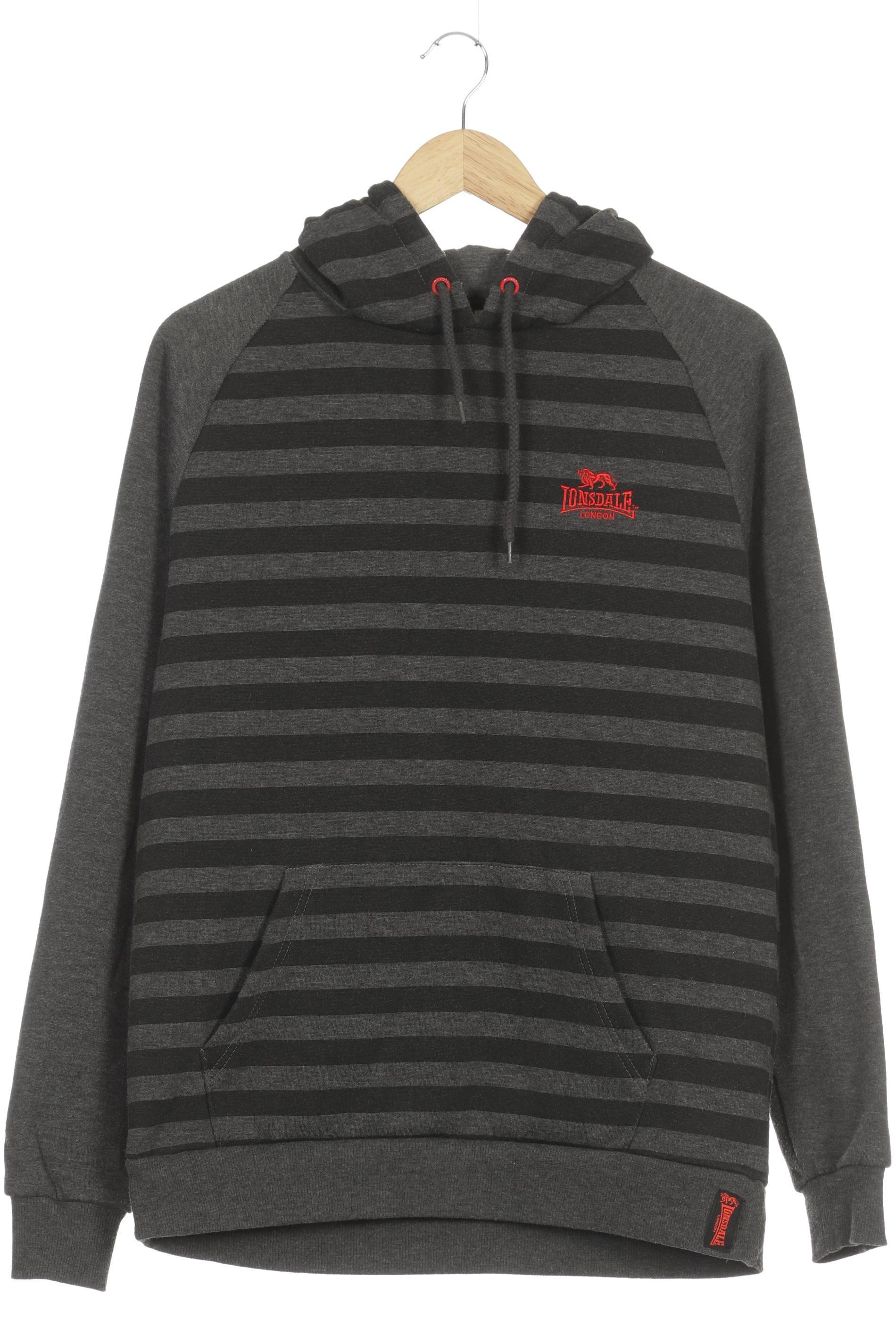 Lonsdale London Herren Kapuzenpullover, grau, Gr.