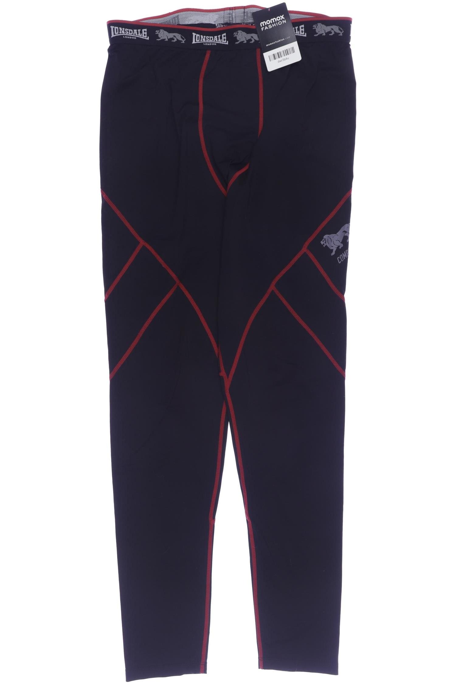 Lonsdale London Herren Stoffhose, schwarz, Gr. 28