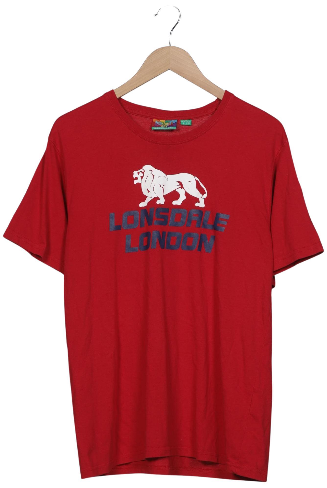 Lonsdale London Herren T-Shirt, rot, Gr. 52