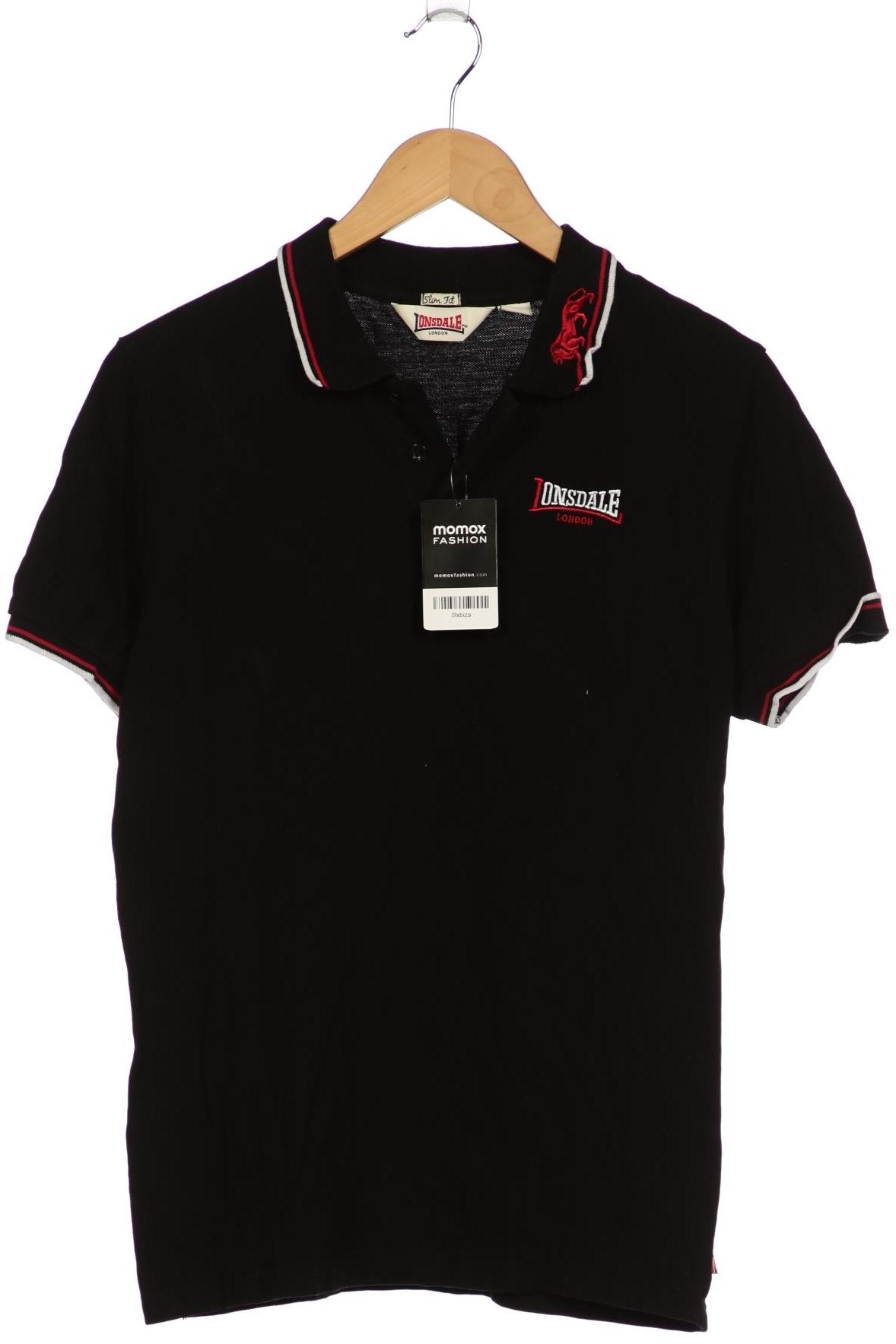Lonsdale London Herren Poloshirt, schwarz, Gr. 52