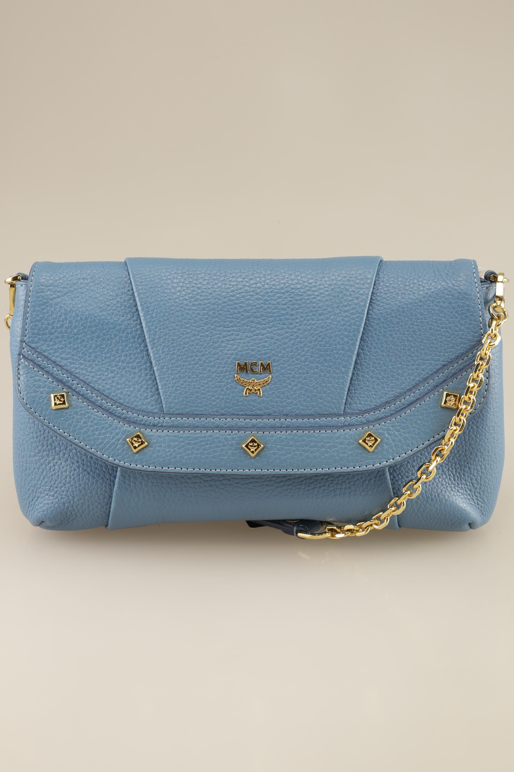 MCM Damen Handtasche, blau, Gr.
