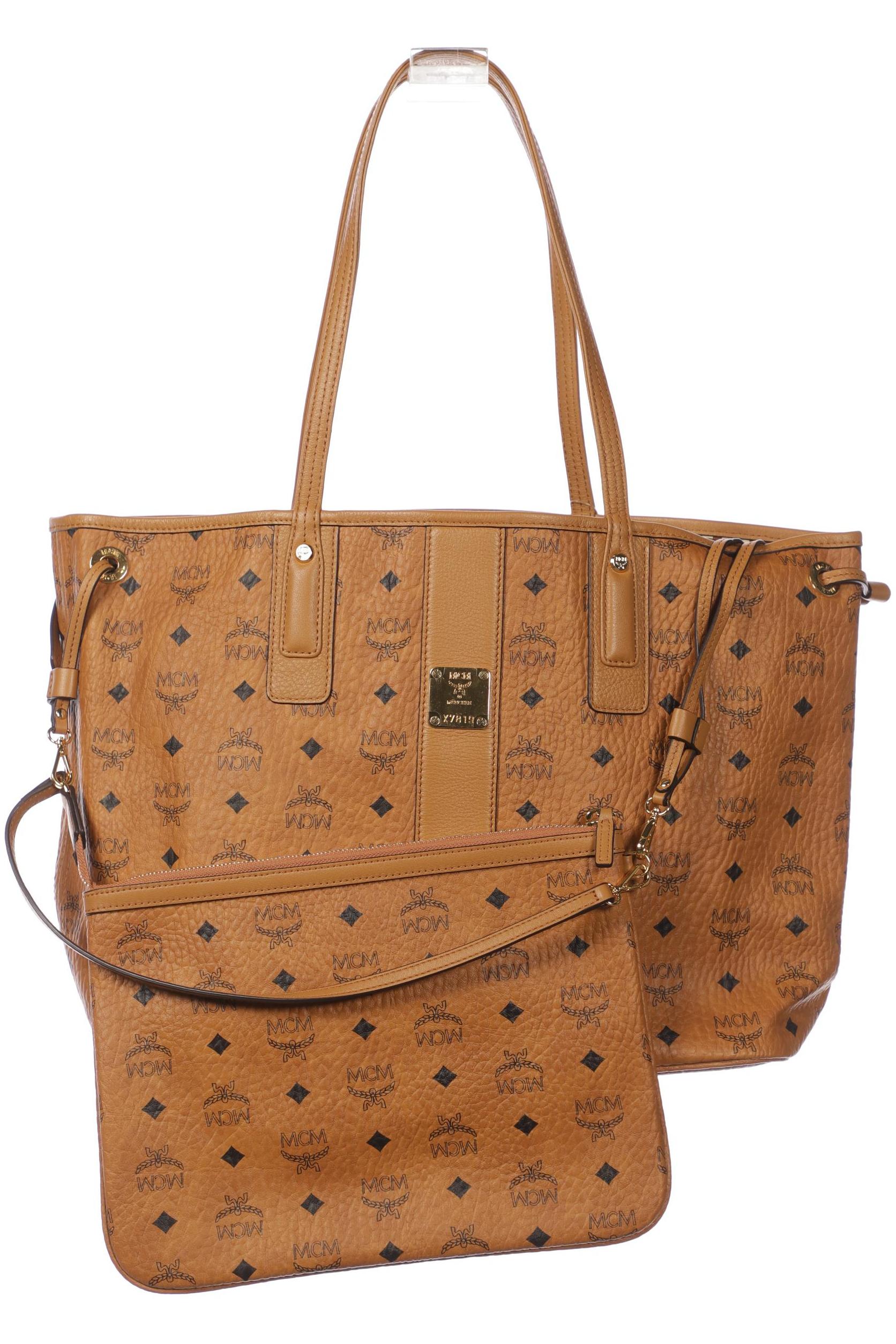 MCM Damen Handtasche, braun, Gr.