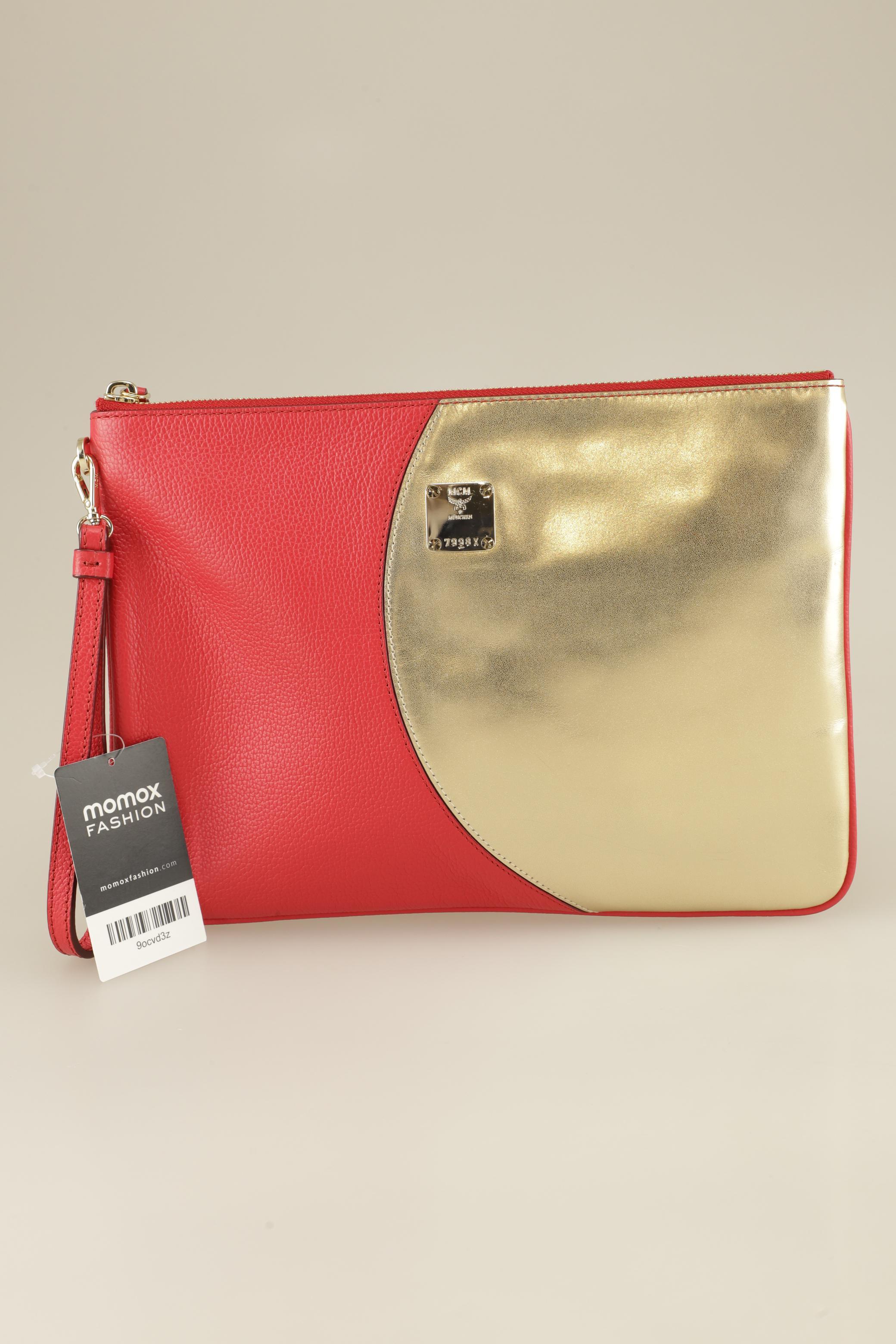 MCM Damen Handtasche, rot, Gr.