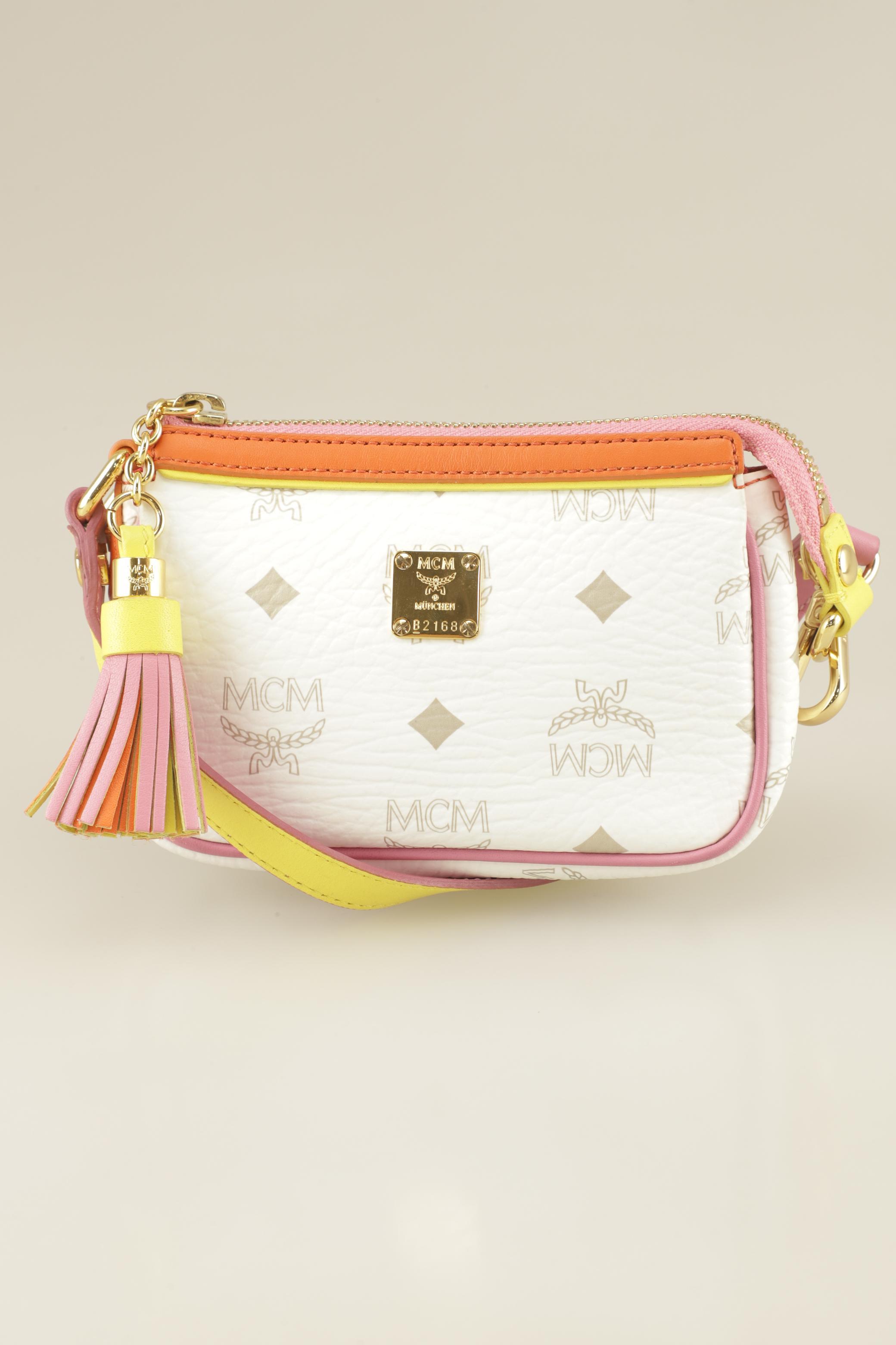 MCM Damen Handtasche, weiß, Gr.