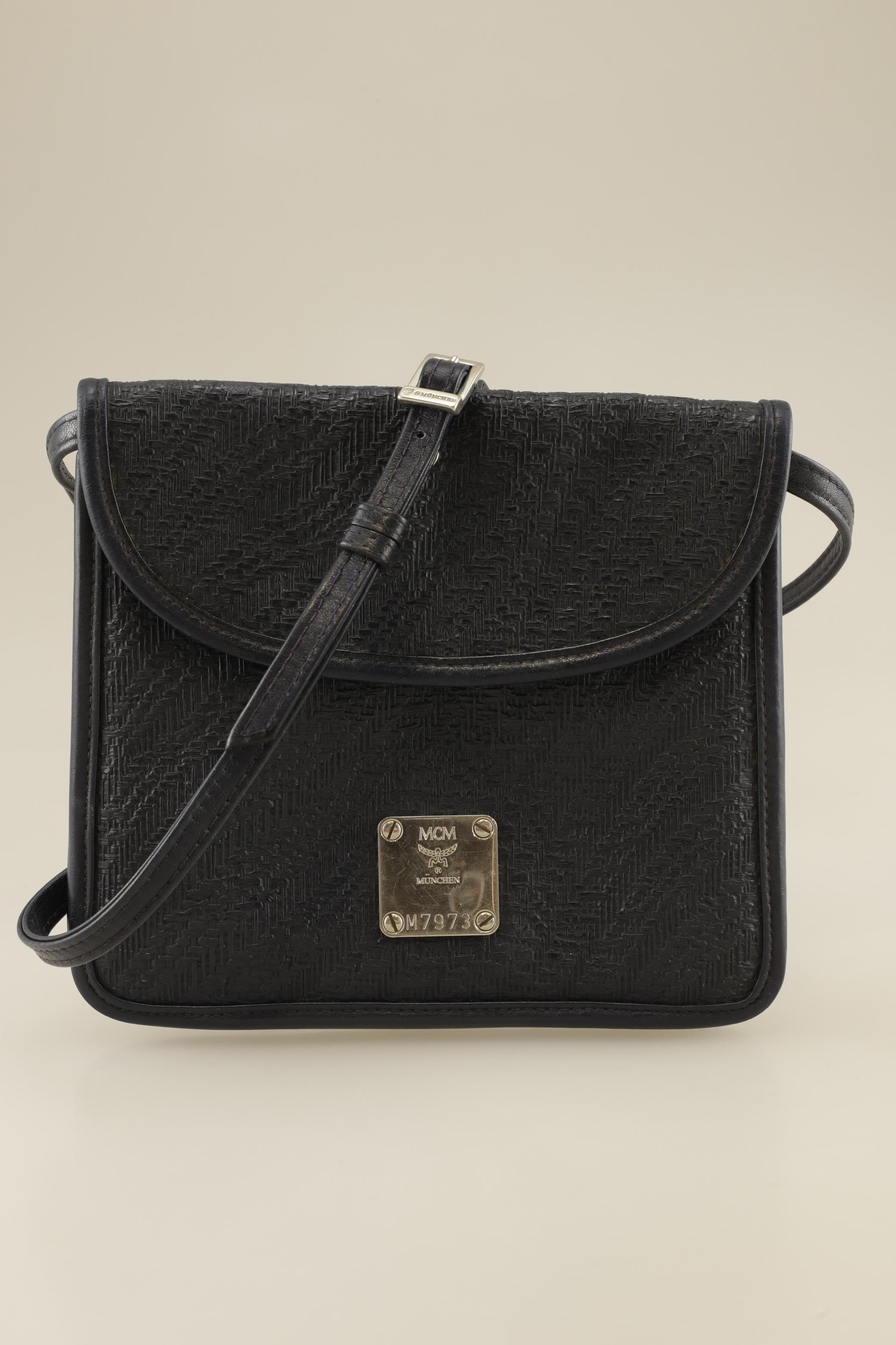 MCM Damen Handtasche, marineblau, Gr.