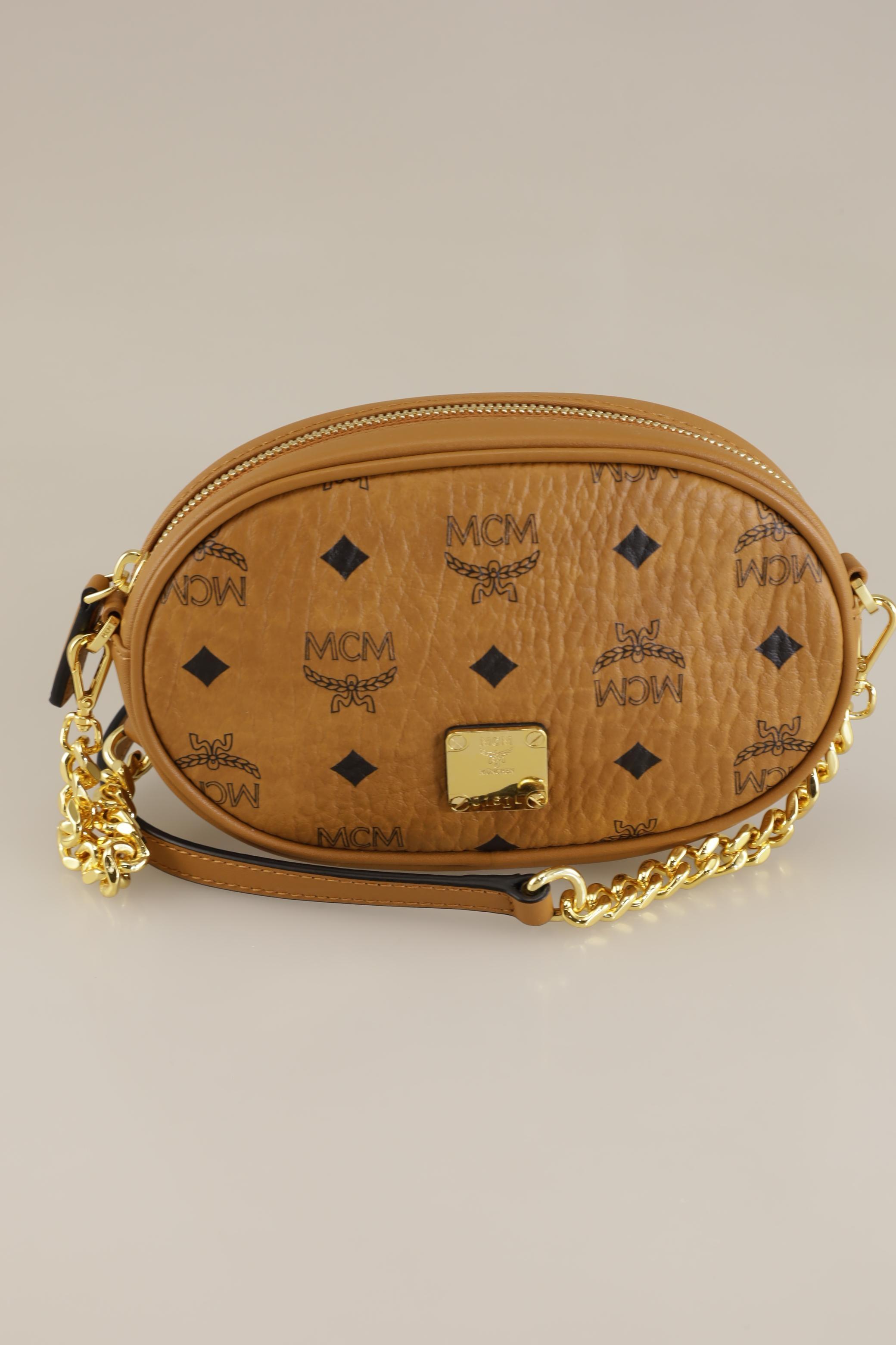 MCM Damen Handtasche, braun, Gr.