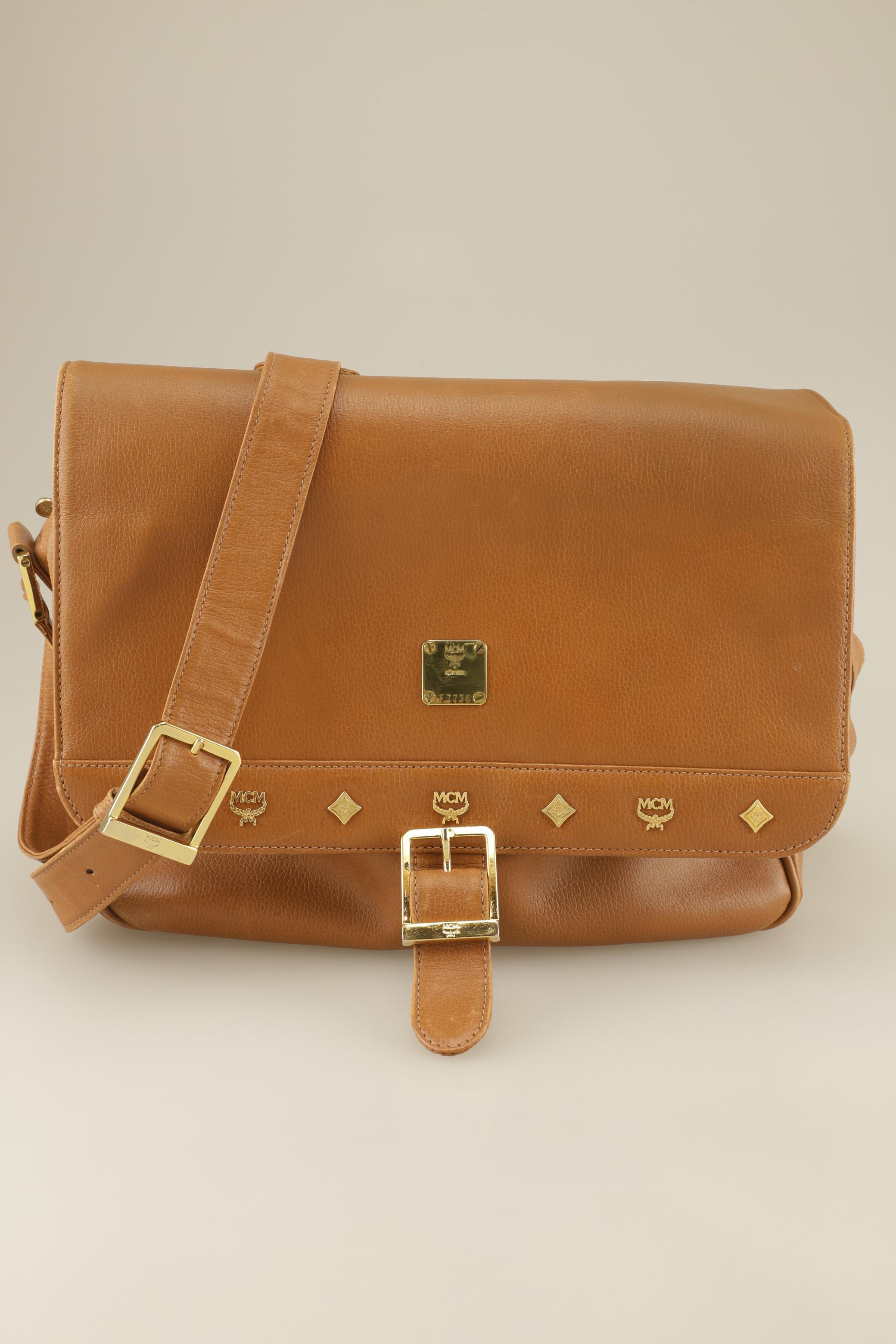 MCM Damen Handtasche, orange, Gr.