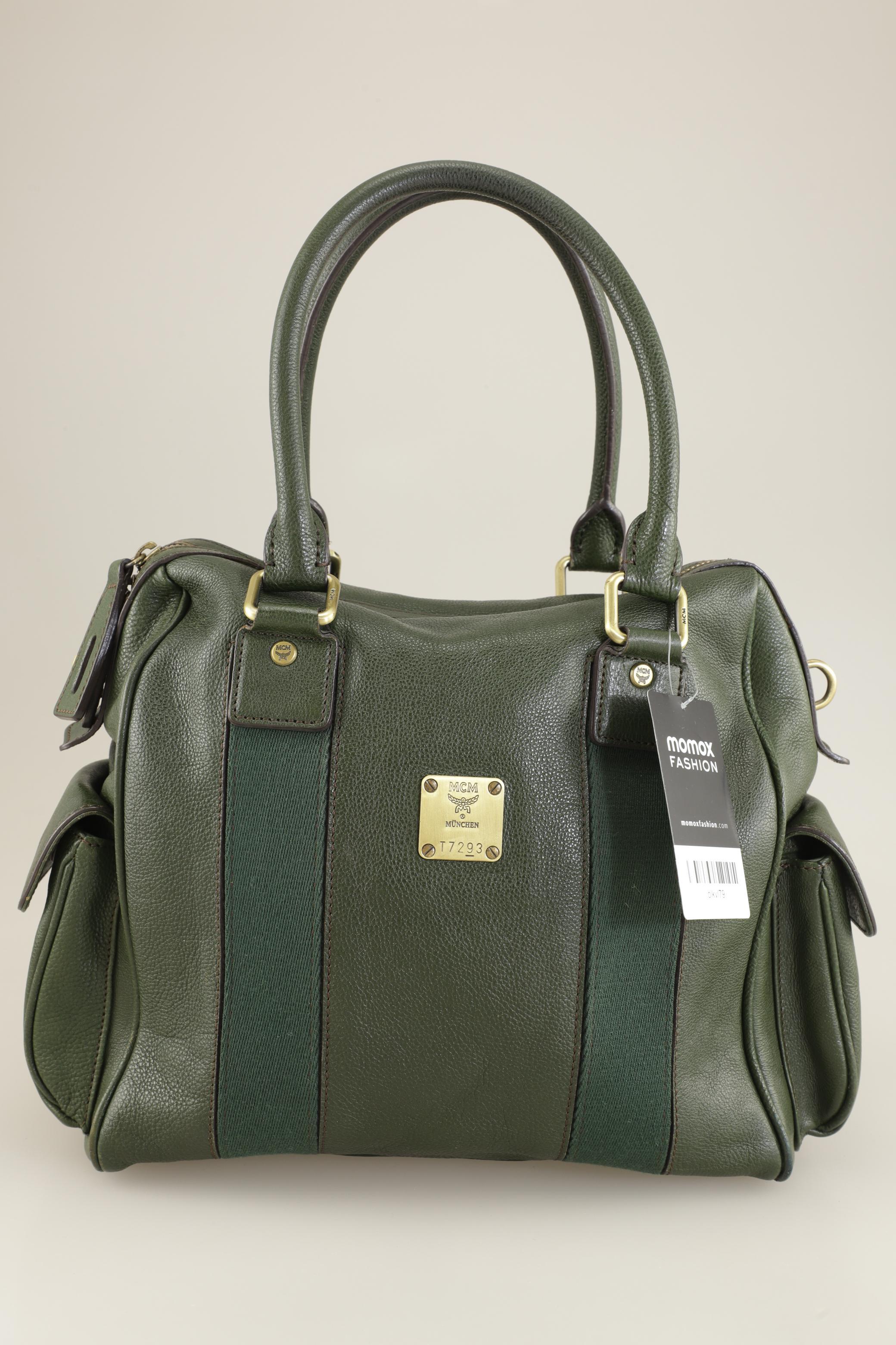 MCM Damen Handtasche, grün, Gr.