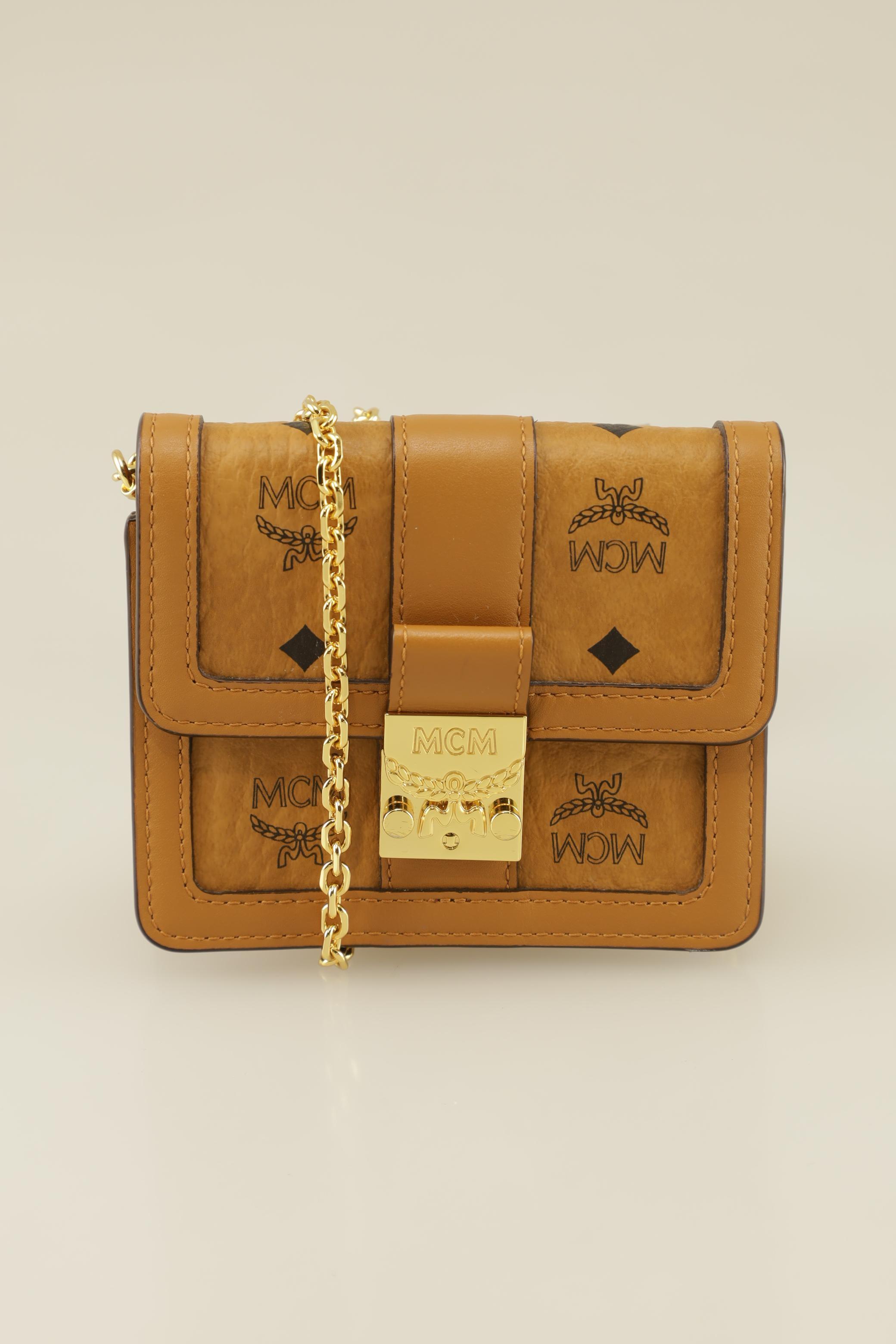 MCM Damen Handtasche, braun, Gr.