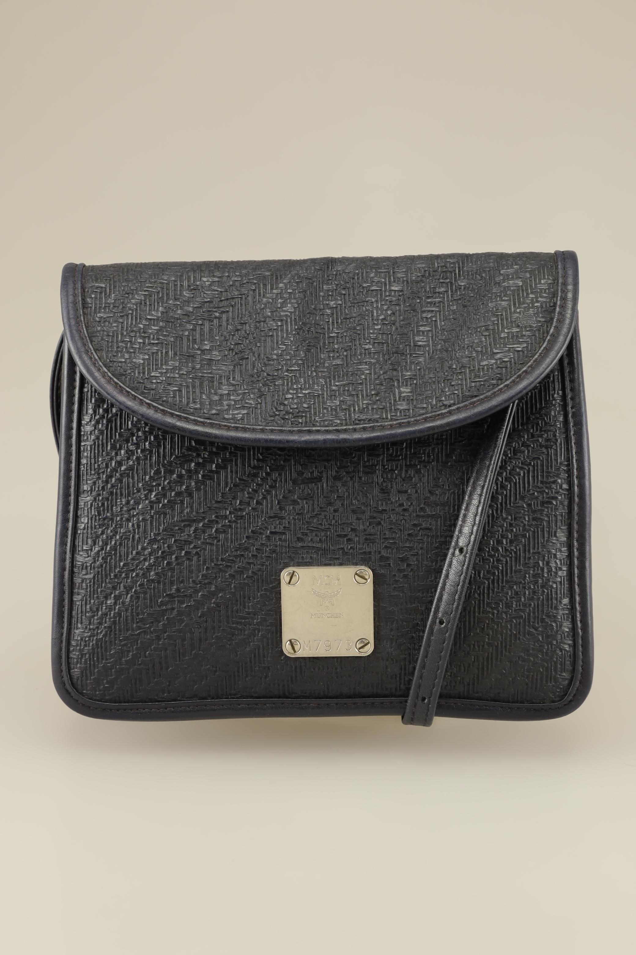 MCM Damen Handtasche, marineblau, Gr.