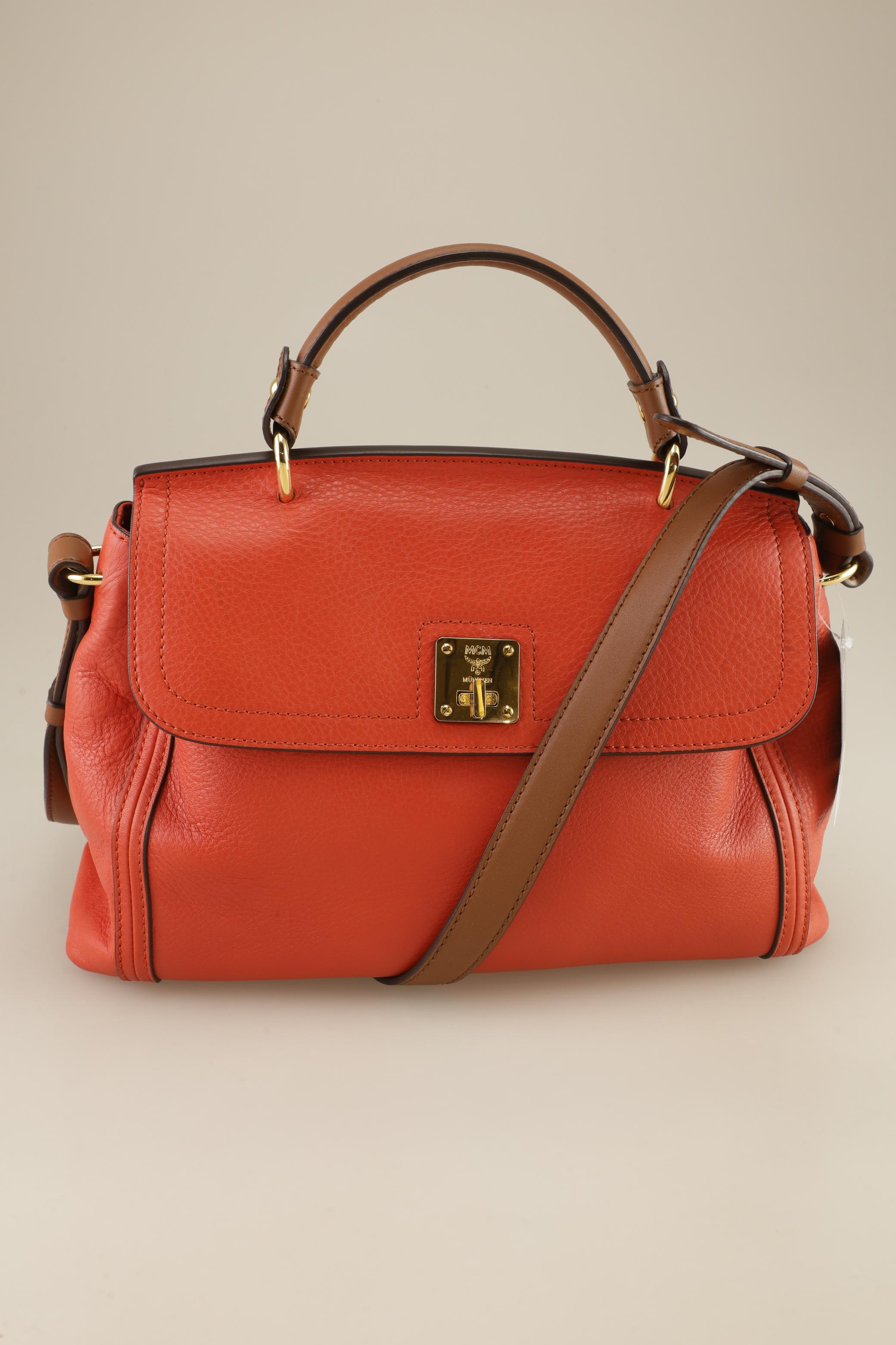 MCM Damen Handtasche, orange, Gr.