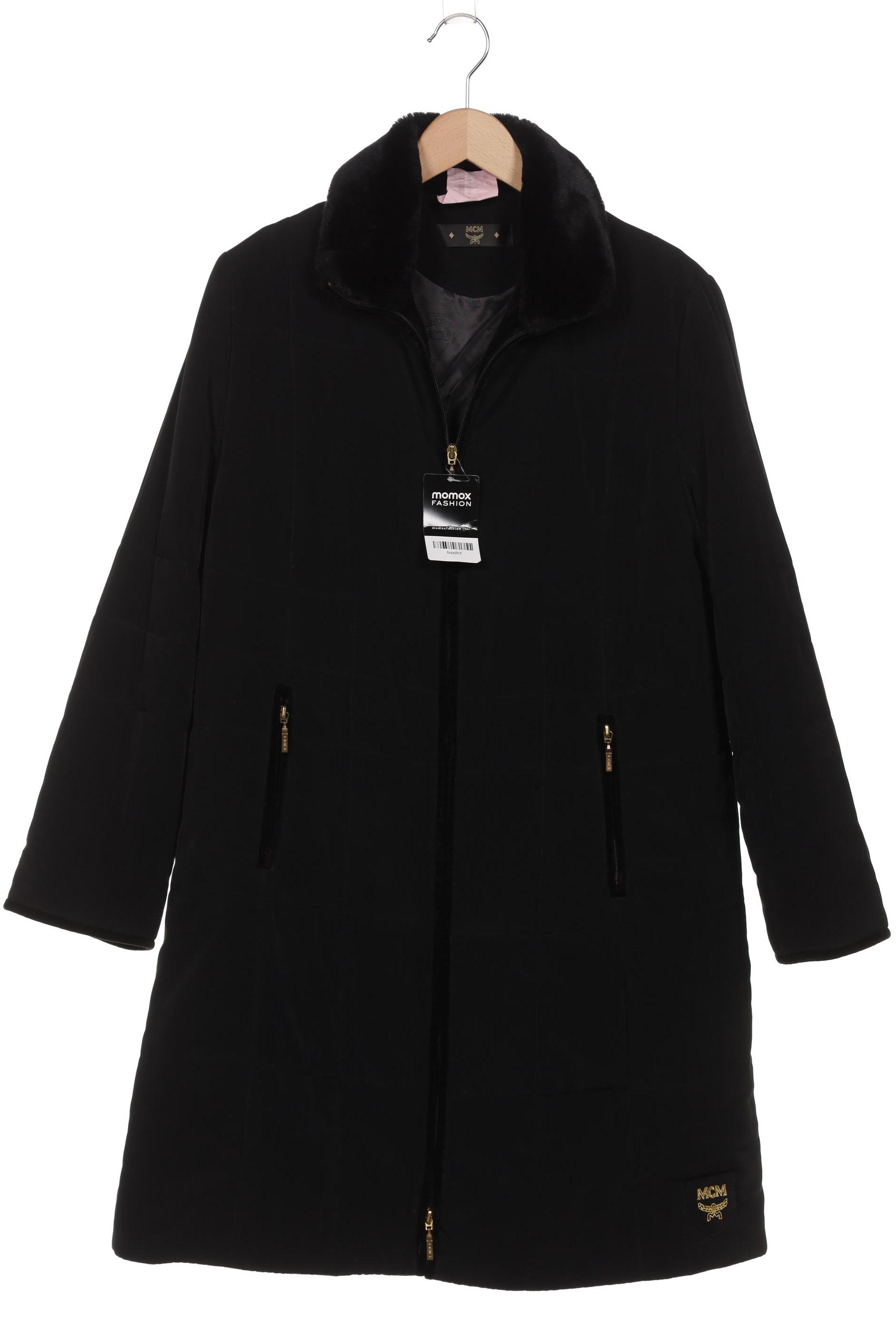 MCM Damen Mantel, schwarz, Gr. 40