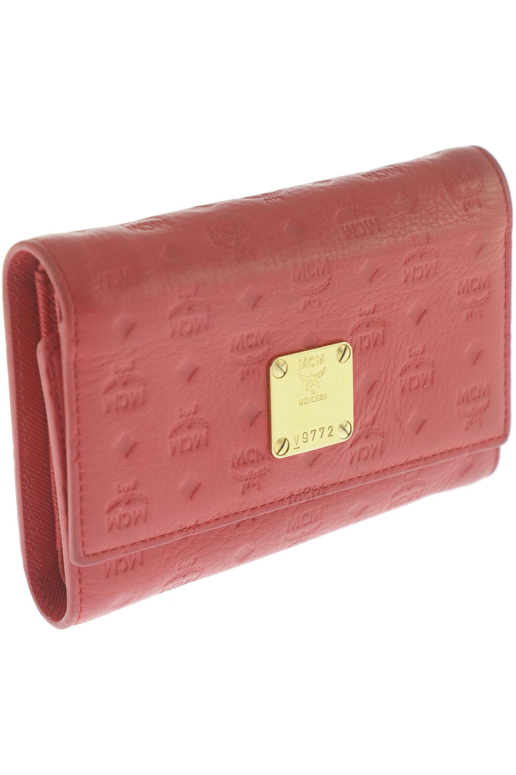 MCM Damen Portemonnaie, rot, Gr.