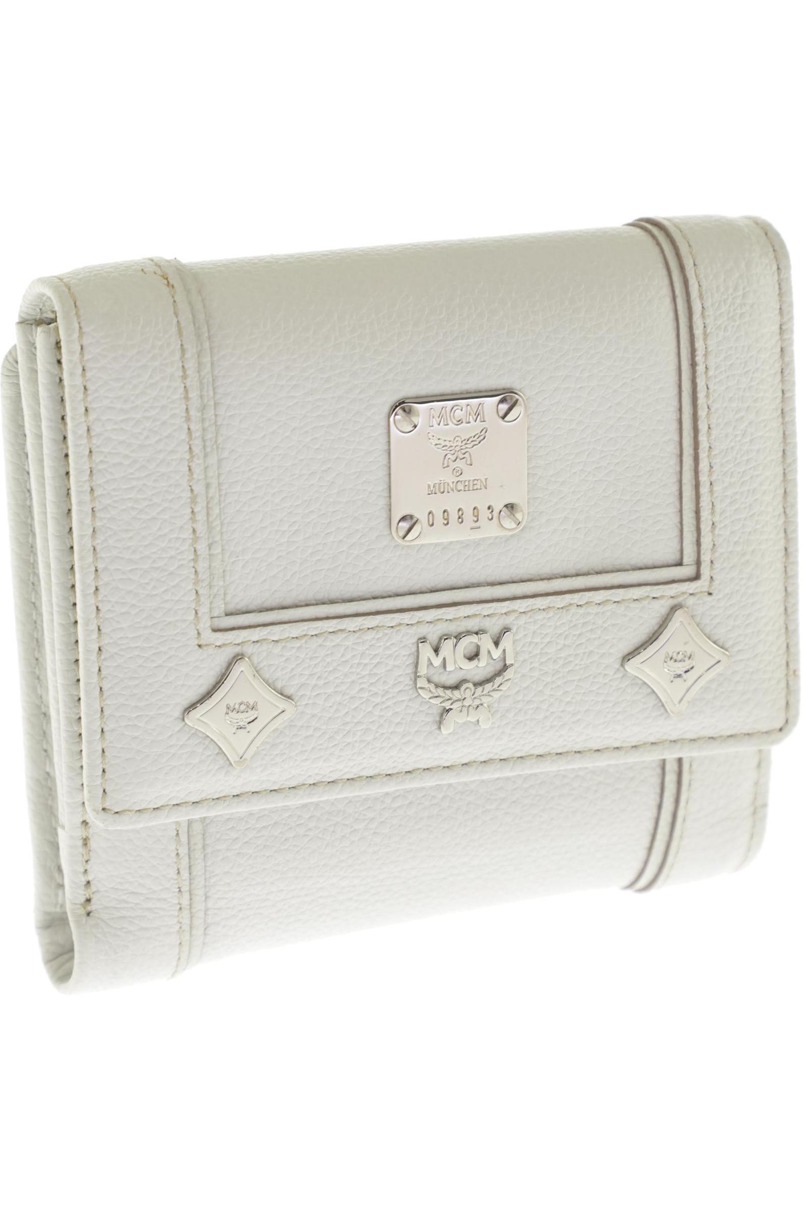MCM Damen Portemonnaie, weiß, Gr.