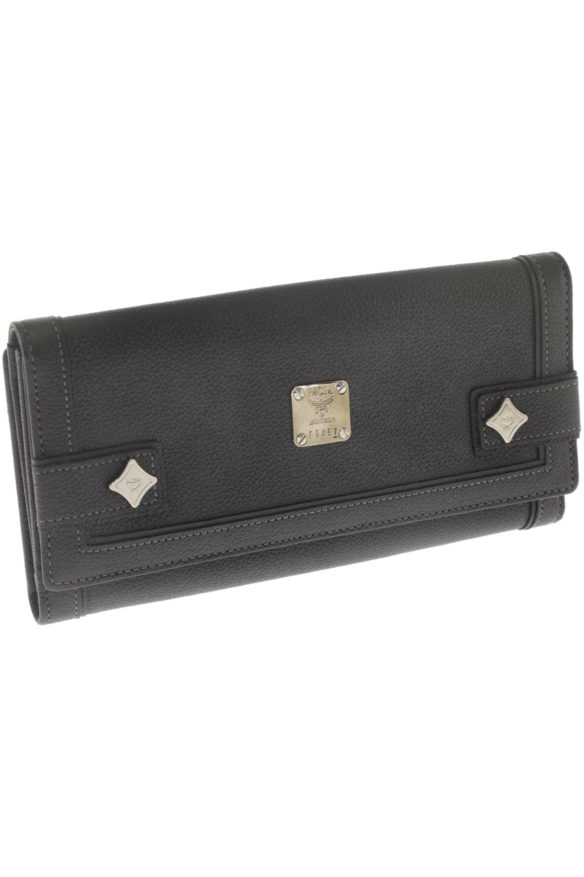 MCM Damen Portemonnaie, schwarz, Gr.