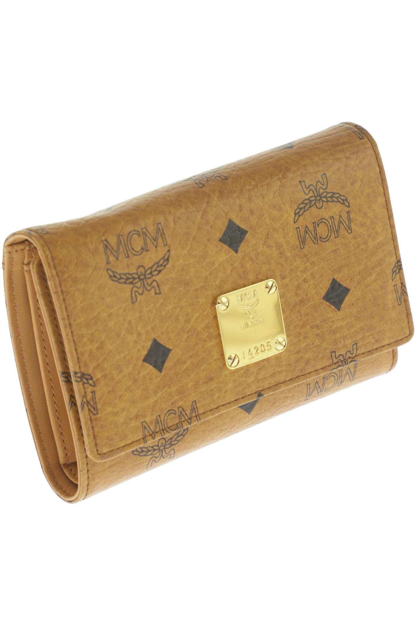 MCM Damen Portemonnaie, orange, Gr.