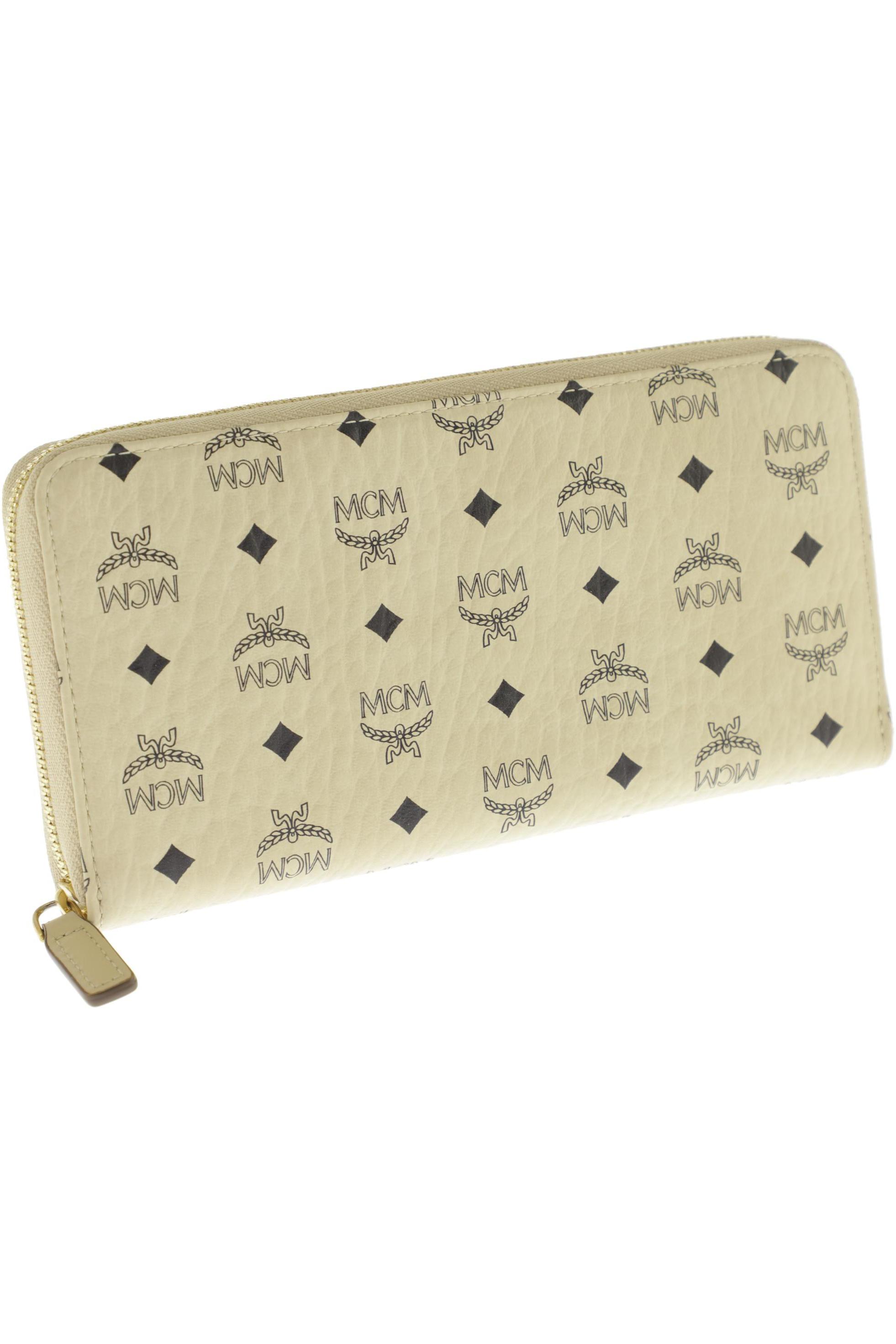 MCM Damen Portemonnaie, cremeweiß, Gr.