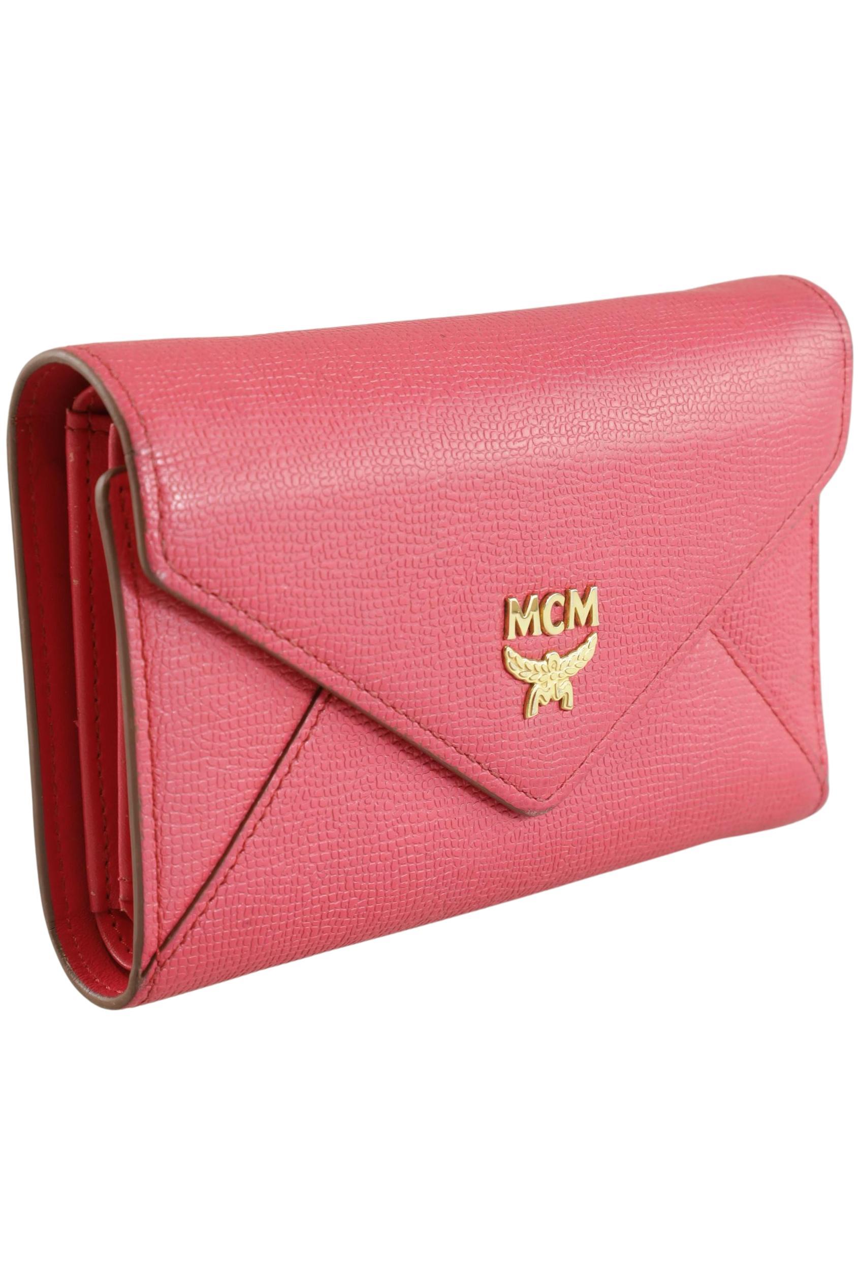 MCM Damen Portemonnaie, pink, Gr.