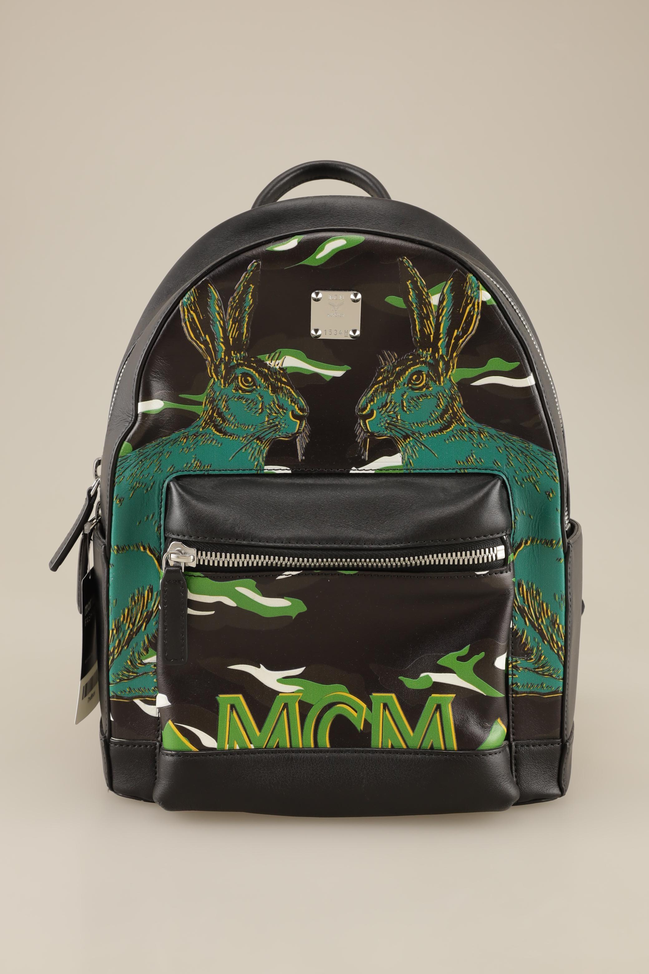 MCM Damen Rucksack, schwarz, Gr.