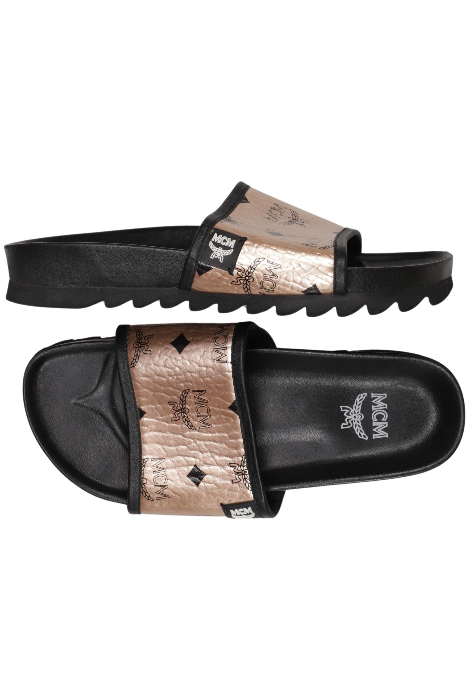 MCM Damen Sandale, schwarz, Gr. 34