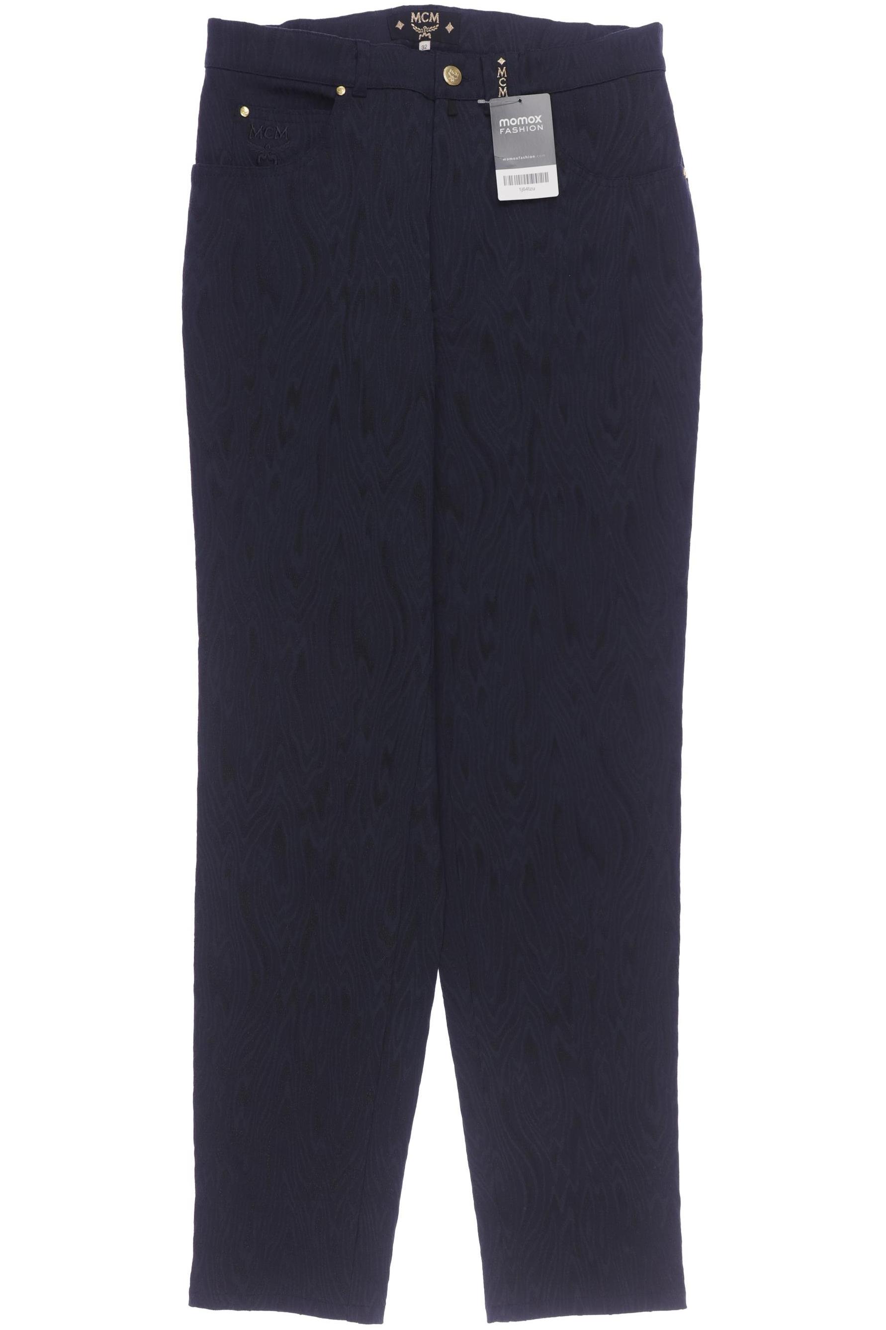 MCM Damen Stoffhose, marineblau, Gr. 32