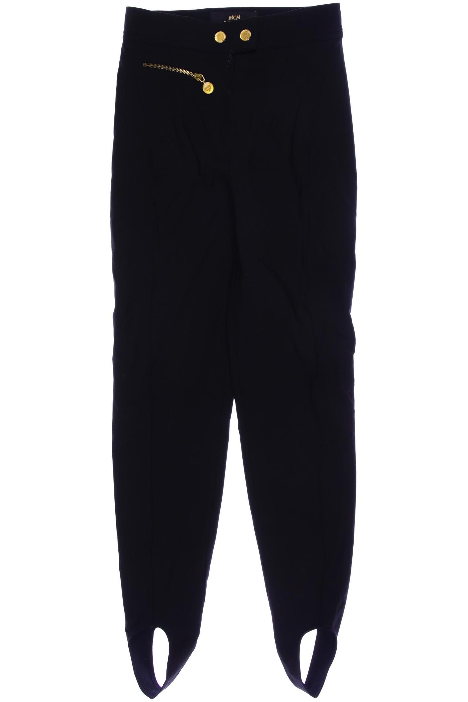 MCM Damen Stoffhose, schwarz, Gr. 40