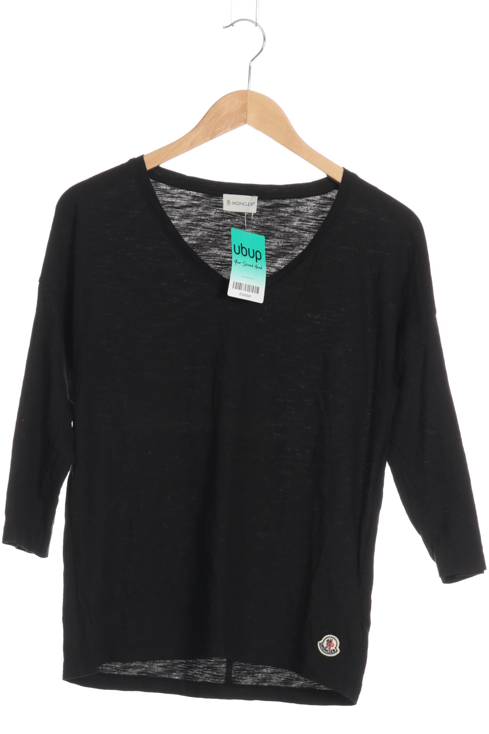 Moncler Damen Langarmshirt, schwarz, Gr.