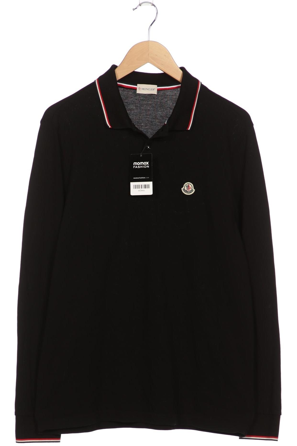 Moncler Herren Poloshirt, schwarz, Gr. 54