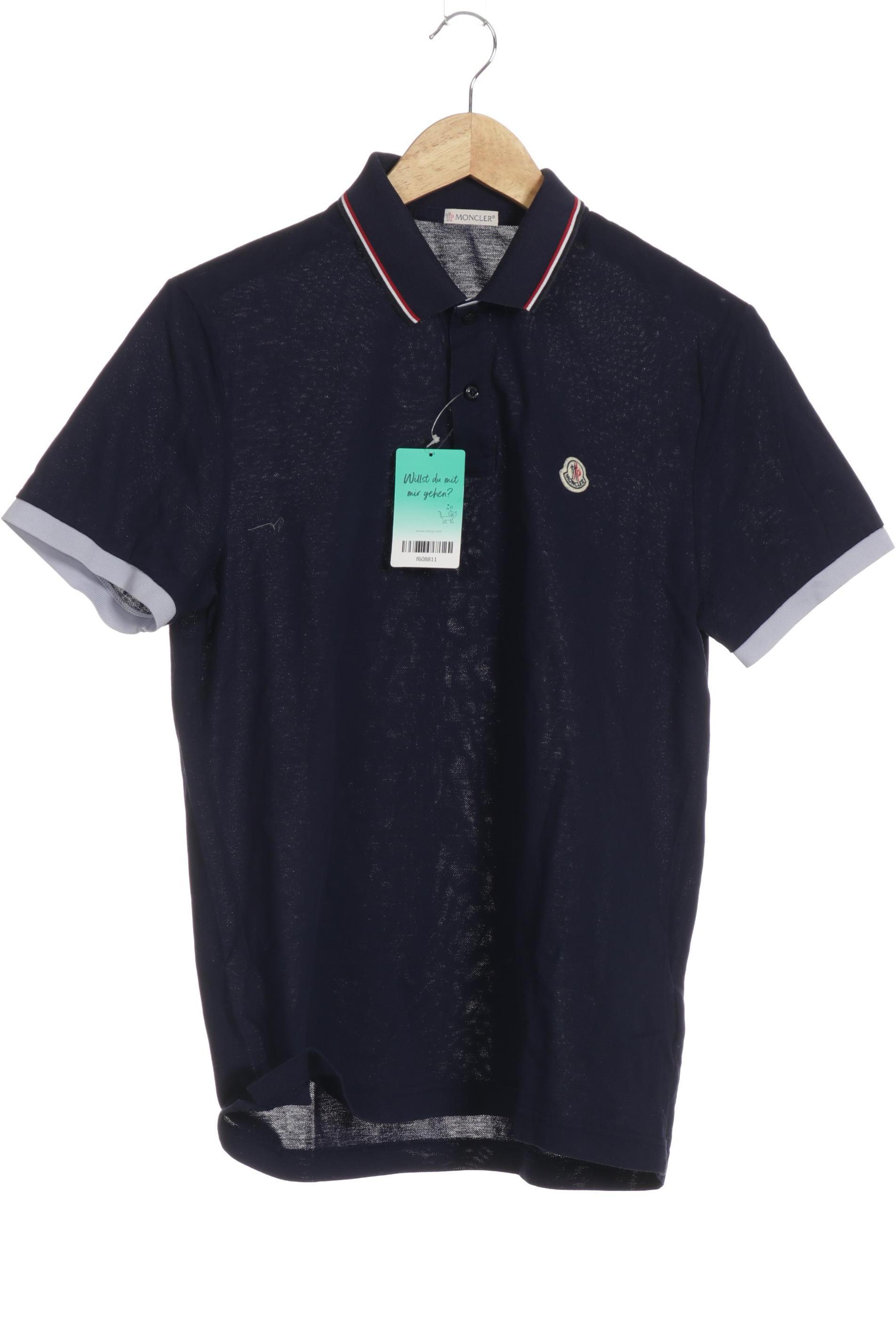 Moncler Herren Poloshirt, blau, Gr.